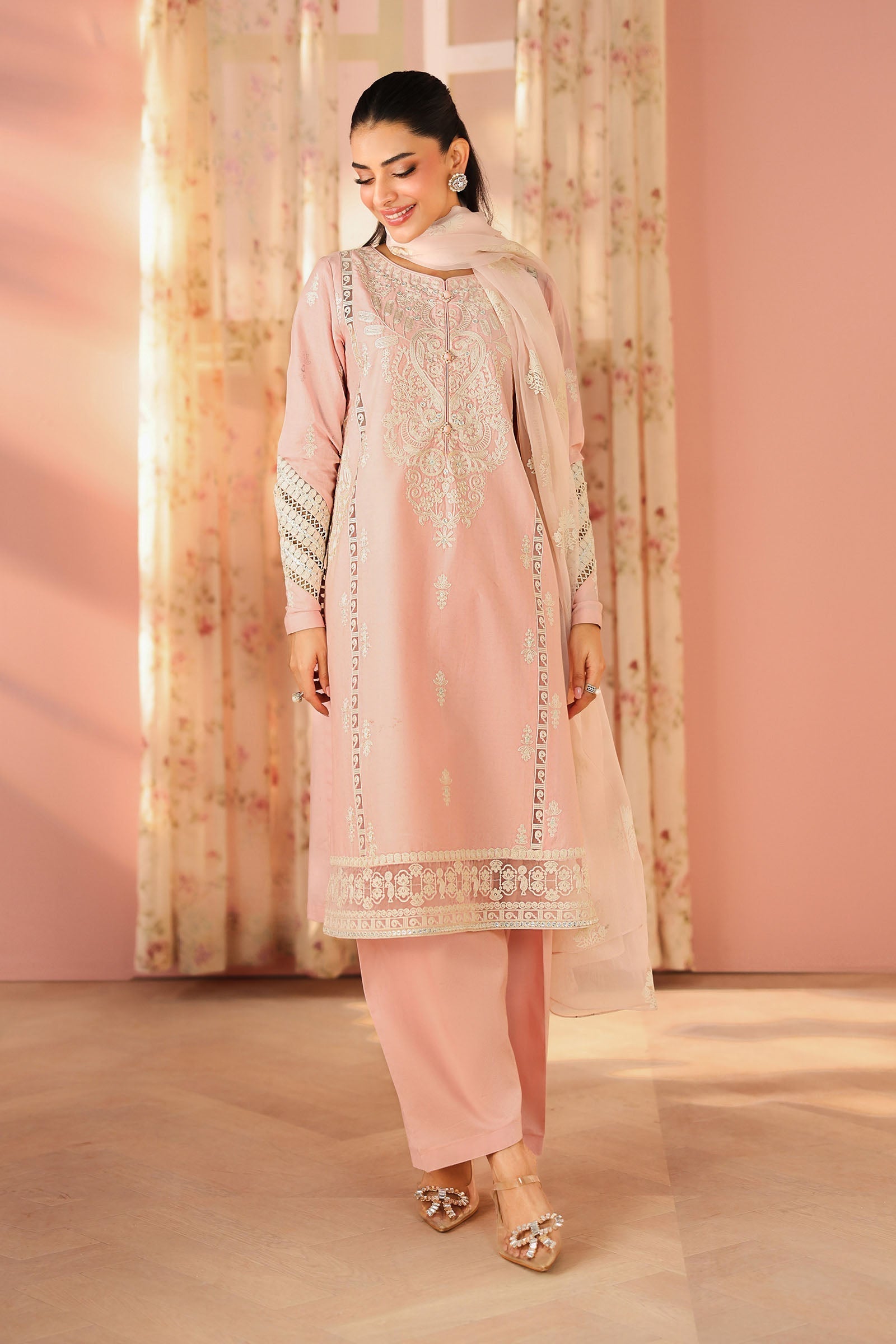 Maria B | Pre Fall 25 | Dobby Suit 04 - House Of Hania