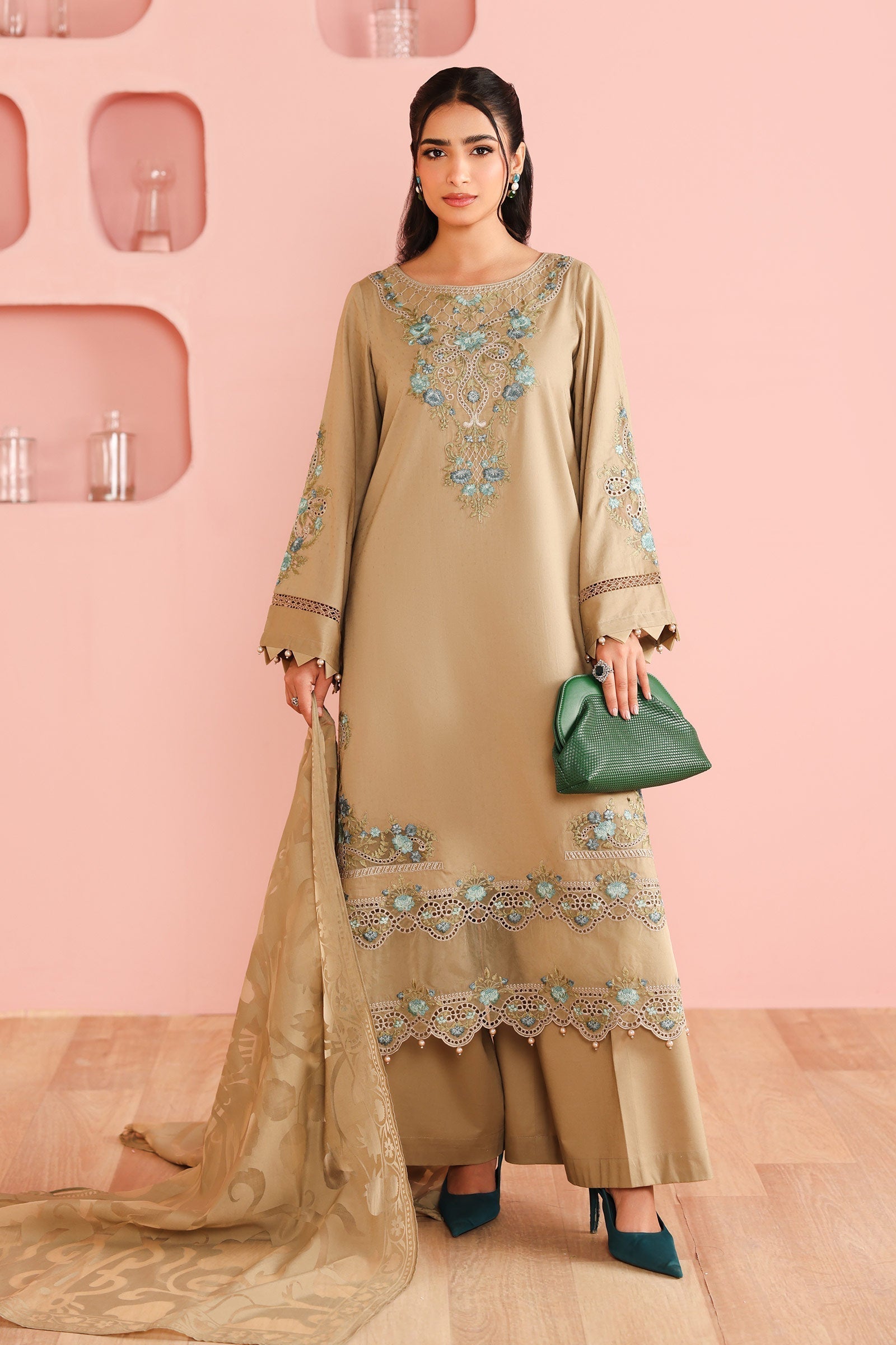 Maria B | Pre Fall 25 | Dobby Suit 15 - House Of Hania