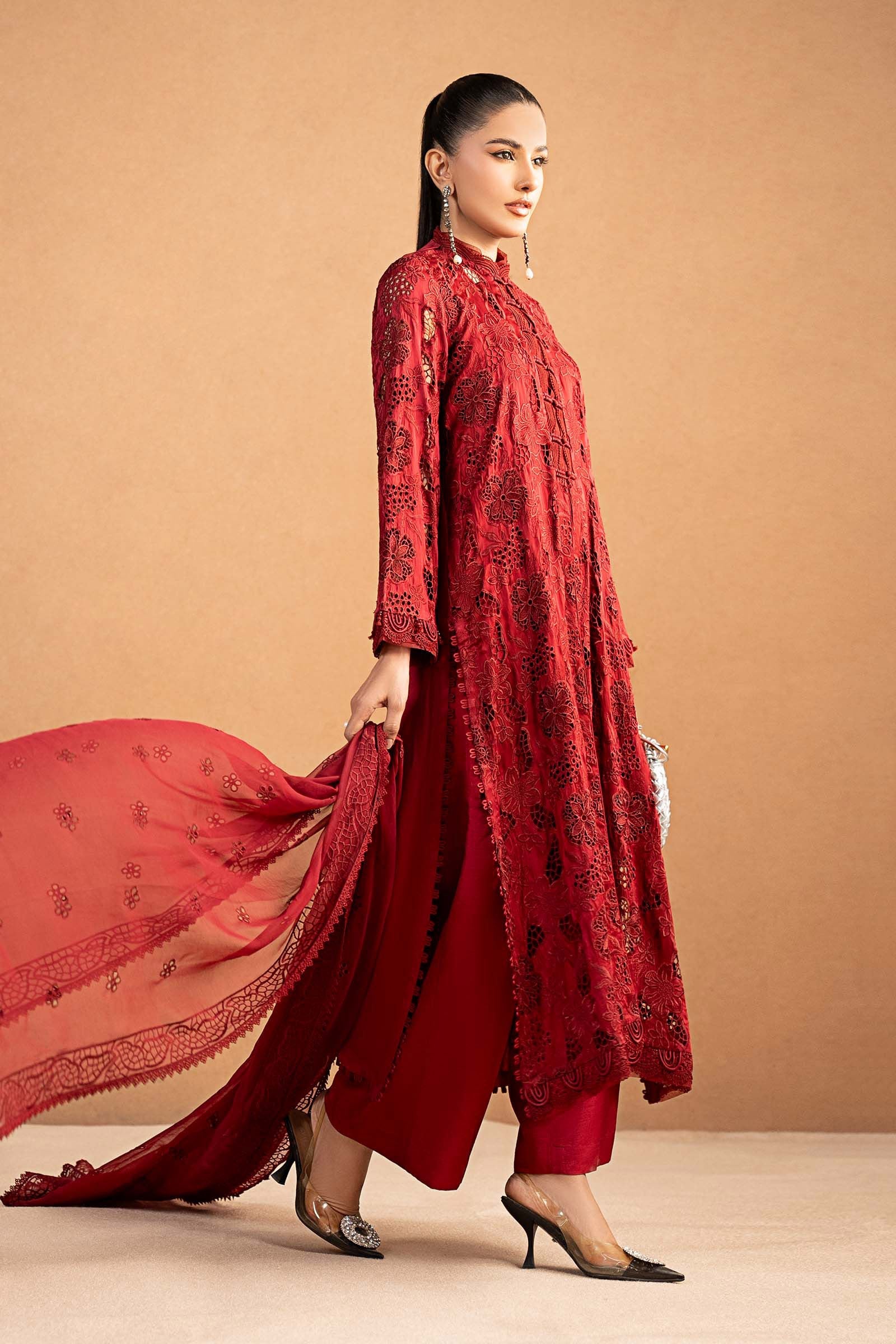 Maria B | Pre Fall 25 | MBS-W25-18-Red - House Of Hania
