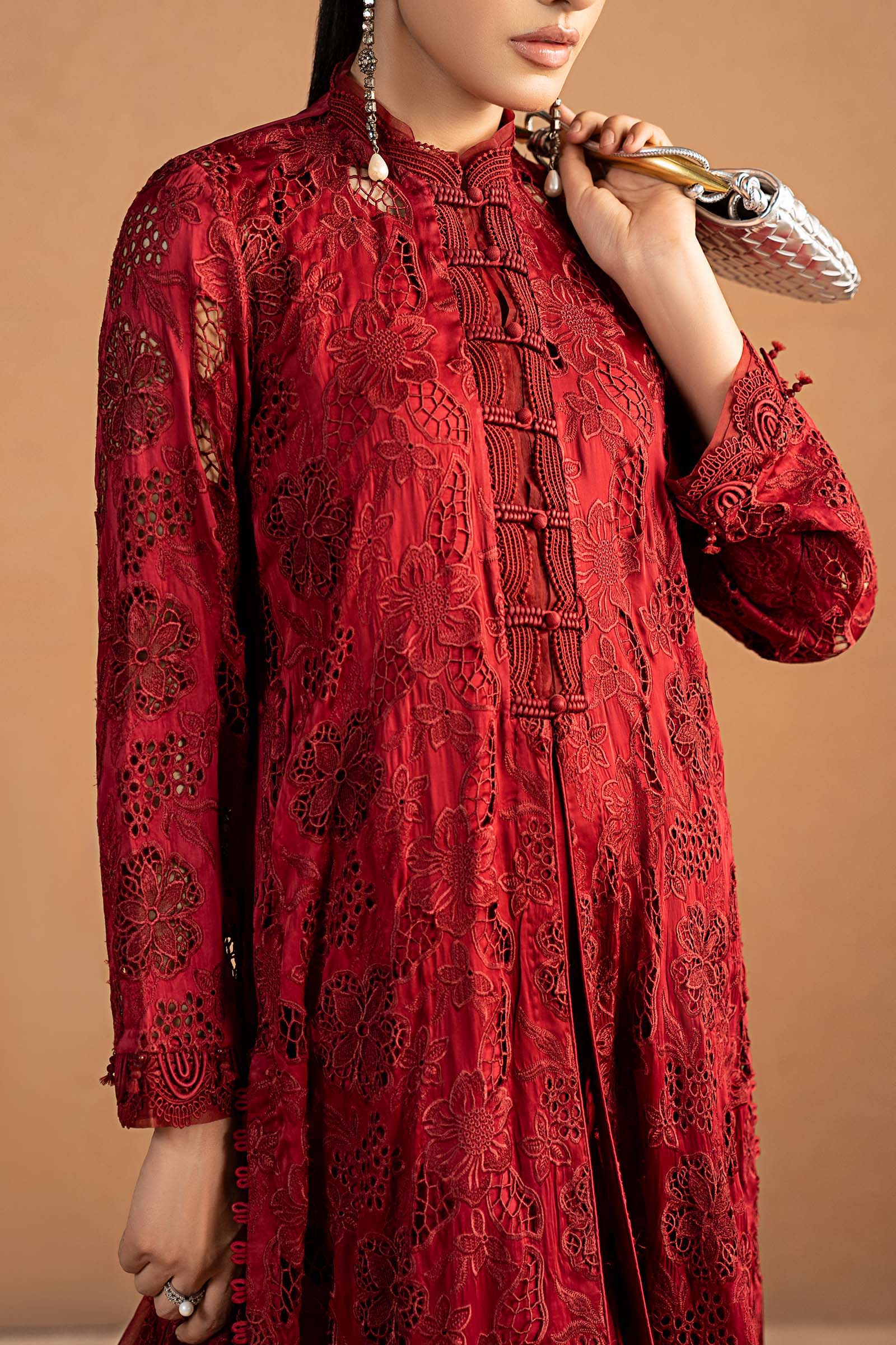 Maria B | Pre Fall 25 | MBS-W25-18-Red - House Of Hania