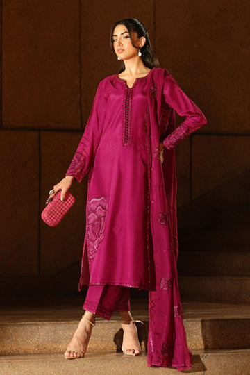 Maria B | Pre Fall 25 | MBS-W25-22-Shocking Pink - House Of Hania