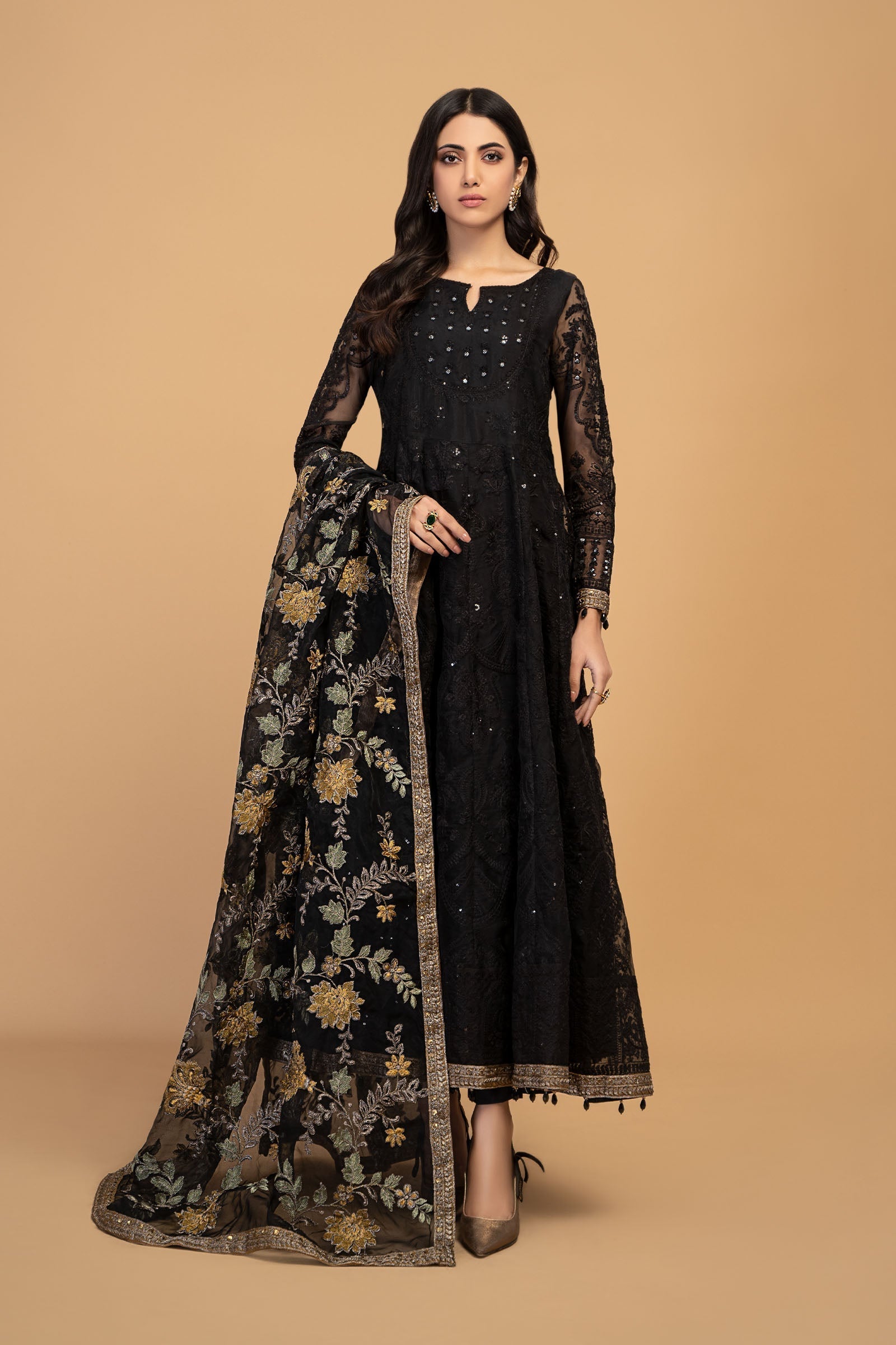 Maria B | Pre Fall 25 | Organza Frock 13 - House Of Hania