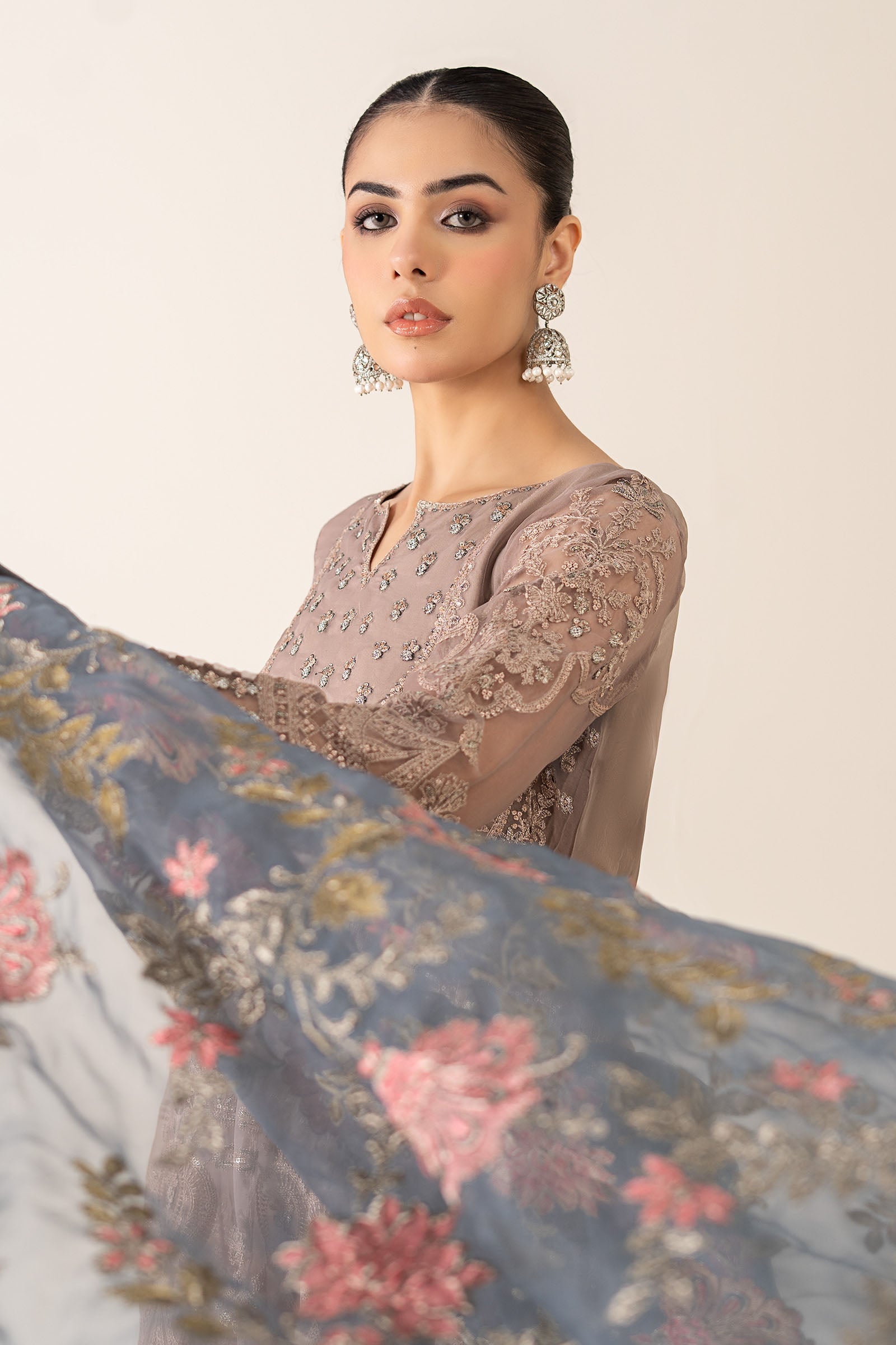 Maria B | Pre Fall 25 | Organza Frock 13 - House Of Hania