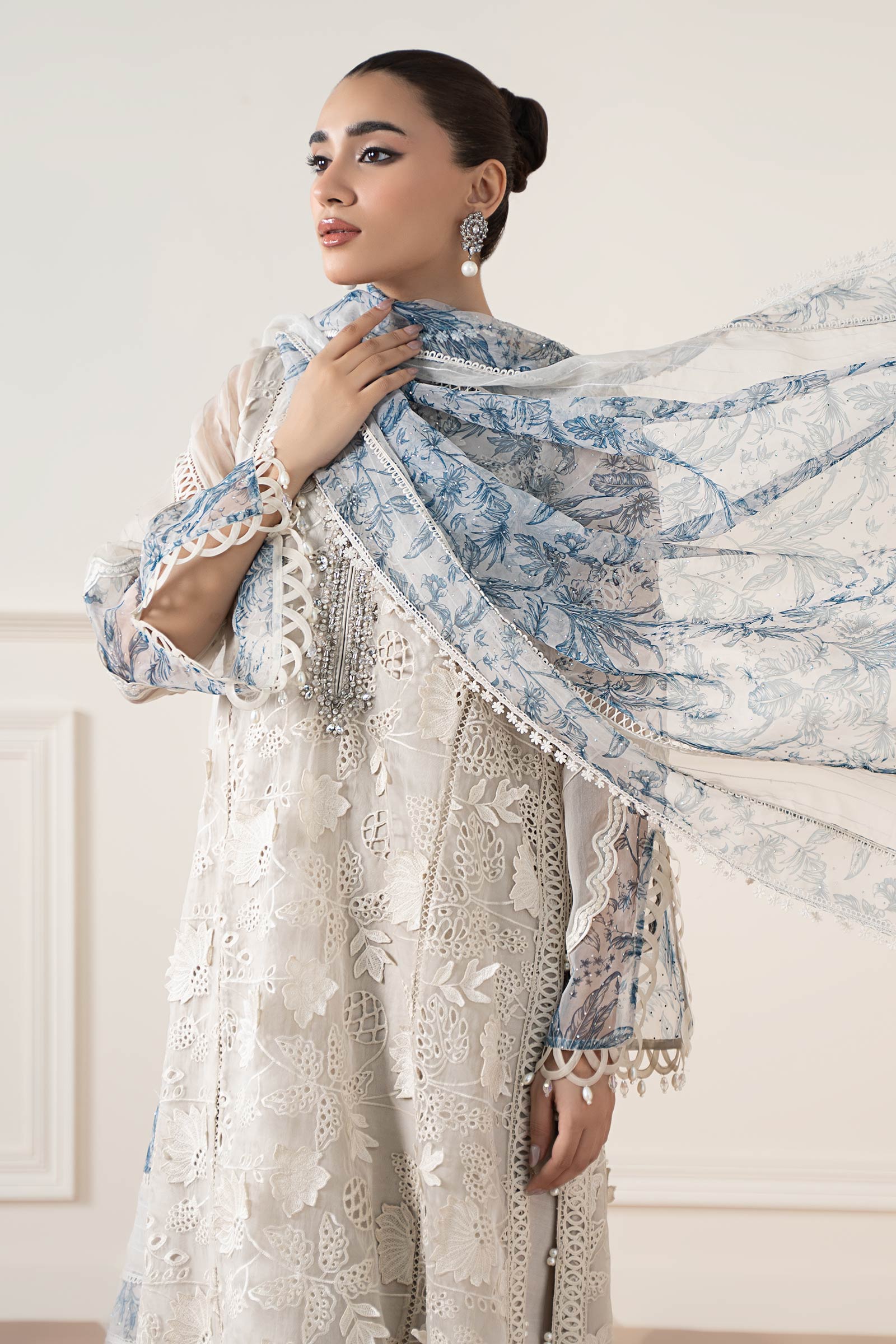 Maria B | Pre Fall 25 | Organza Suit 05 - House Of Hania