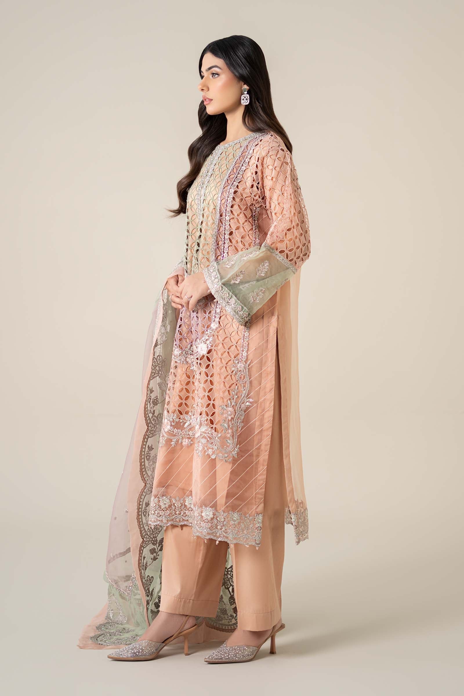 Maria B | Pre Fall 25 | Organza Suit 18 - House Of Hania