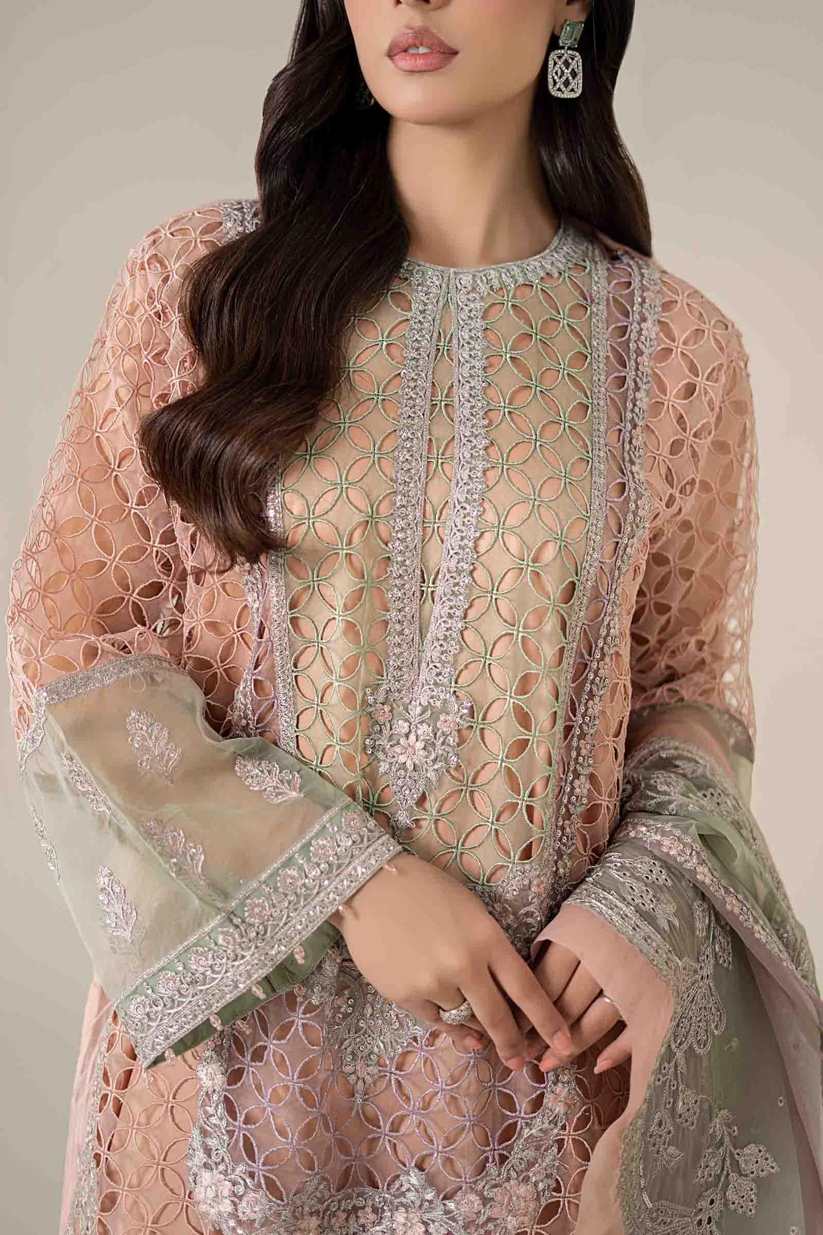 Maria B | Pre Fall 25 | Organza Suit 18 - House Of Hania
