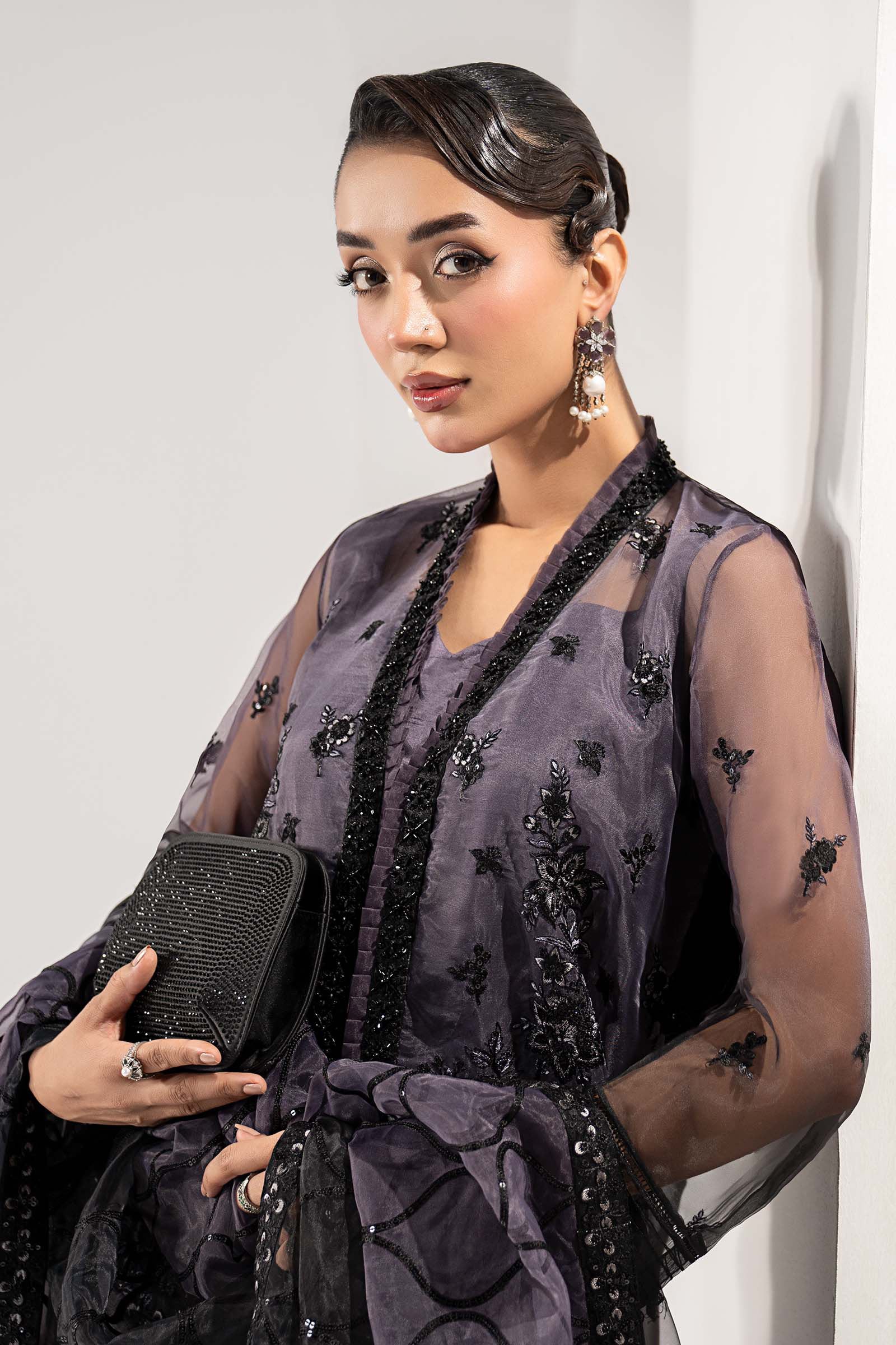 Maria B | Pre Fall 25 | Organza Suit-W25-34 - House Of Hania