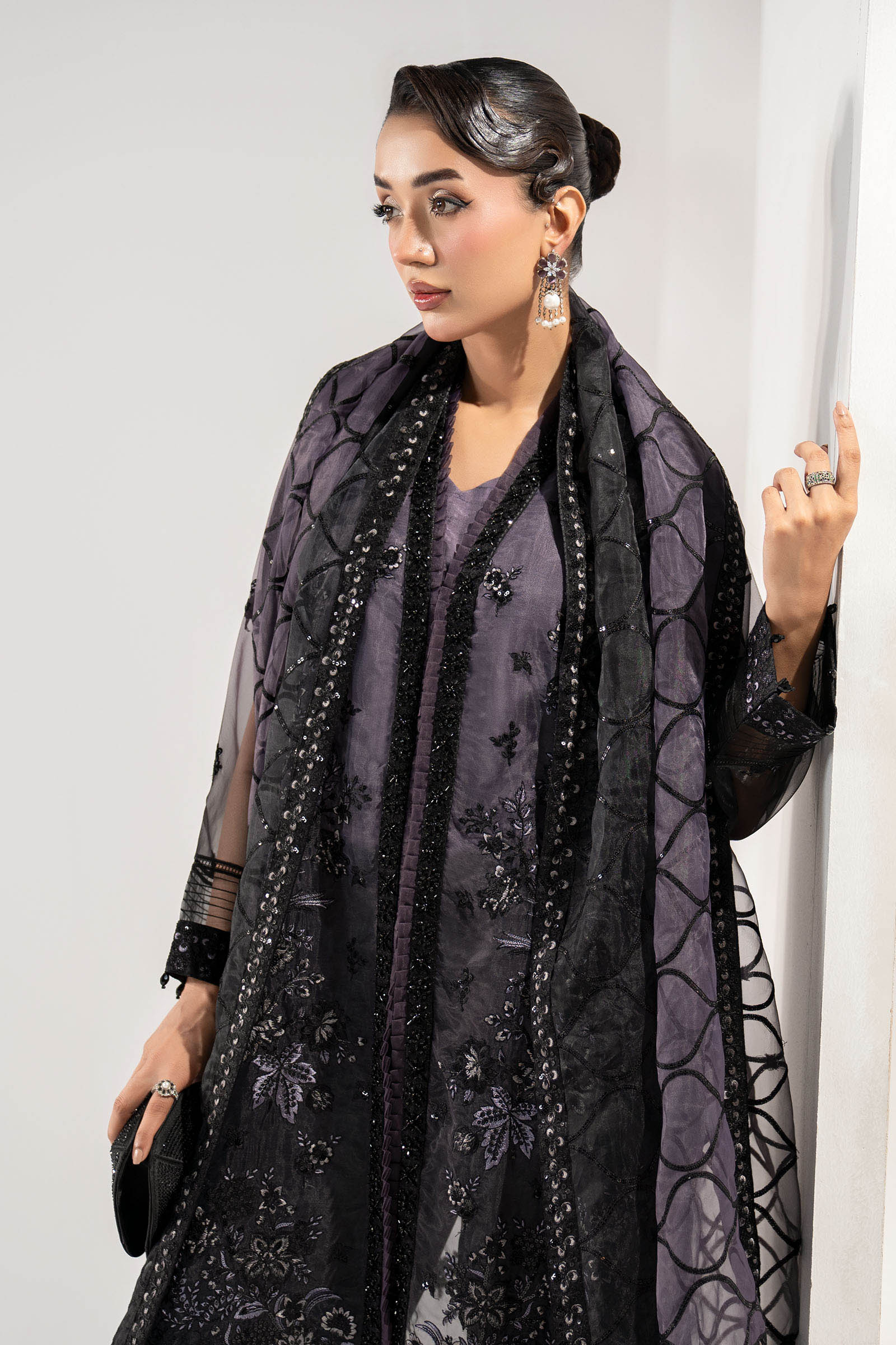 Maria B | Pre Fall 25 | Organza Suit-W25-34 - House Of Hania