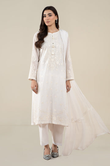 Maria B | Pre Fall 25 | Paper Cotton Suit 07 - House Of Hania