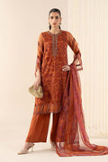 Maria B | Pre Fall 25 | SF-EA25-05-Mustard - House Of Hania