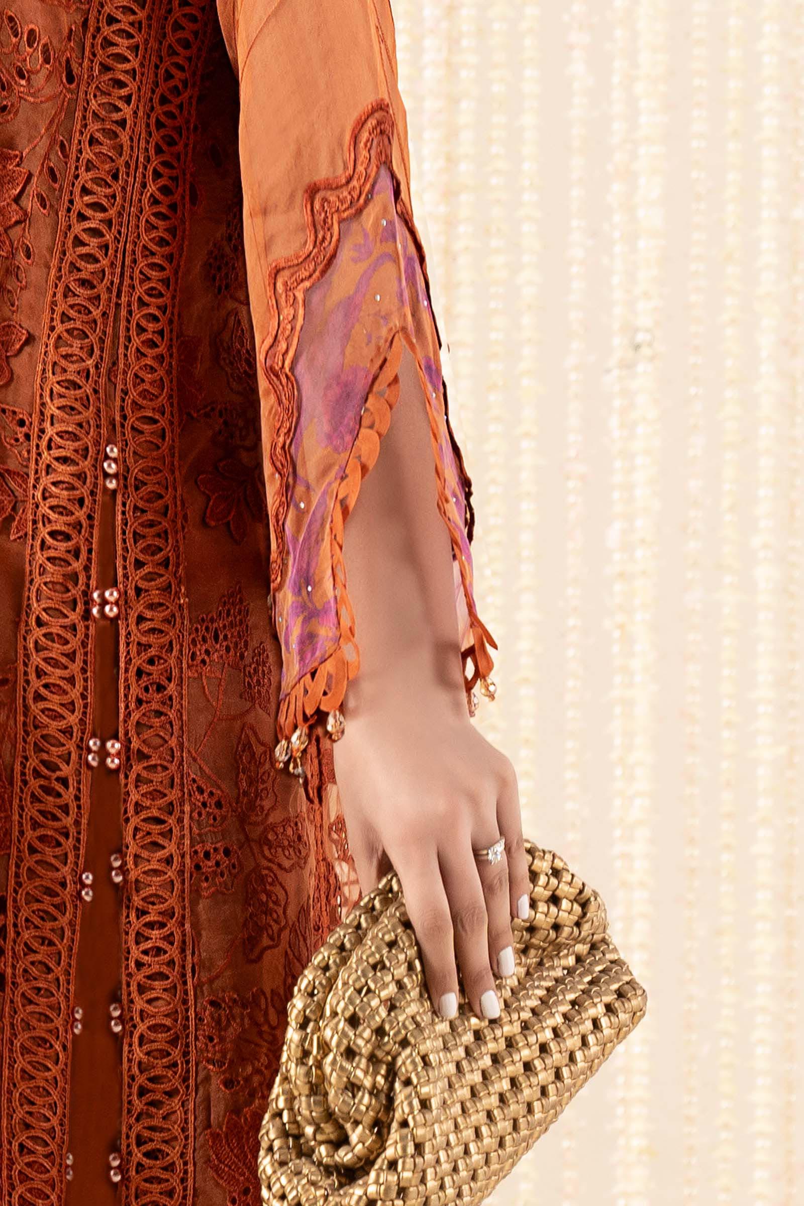Maria B | Pre Fall 25 | SF-EA25-05-Mustard - House Of Hania