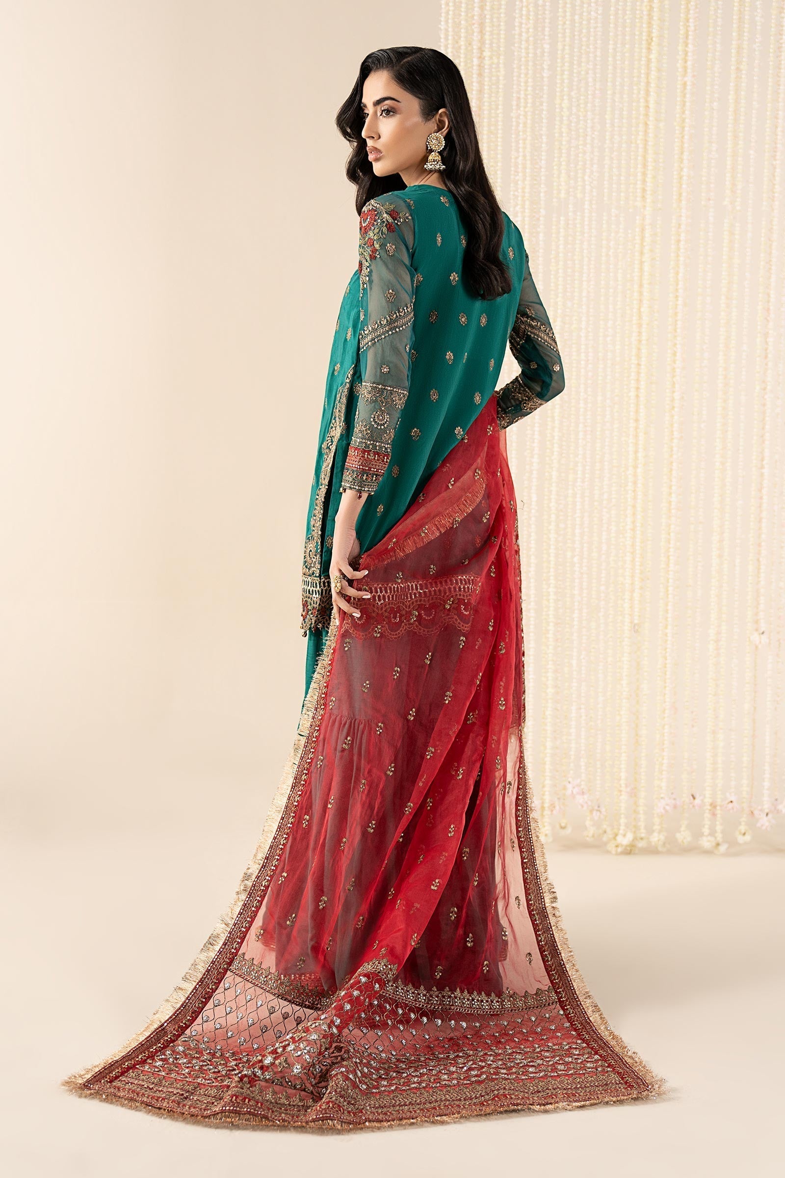 Maria B | Pre Fall 25 | SF-EF24-15R1-Green - House Of Hania