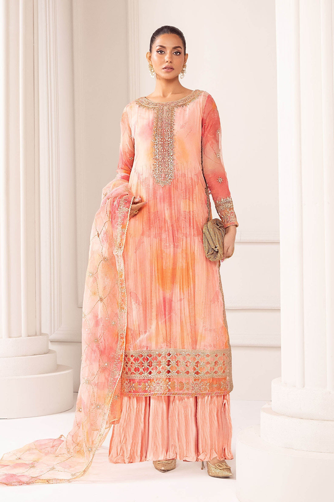 Maria B | Pre Fall 25 | SF-EF24-20R1-Pink - House Of Hania