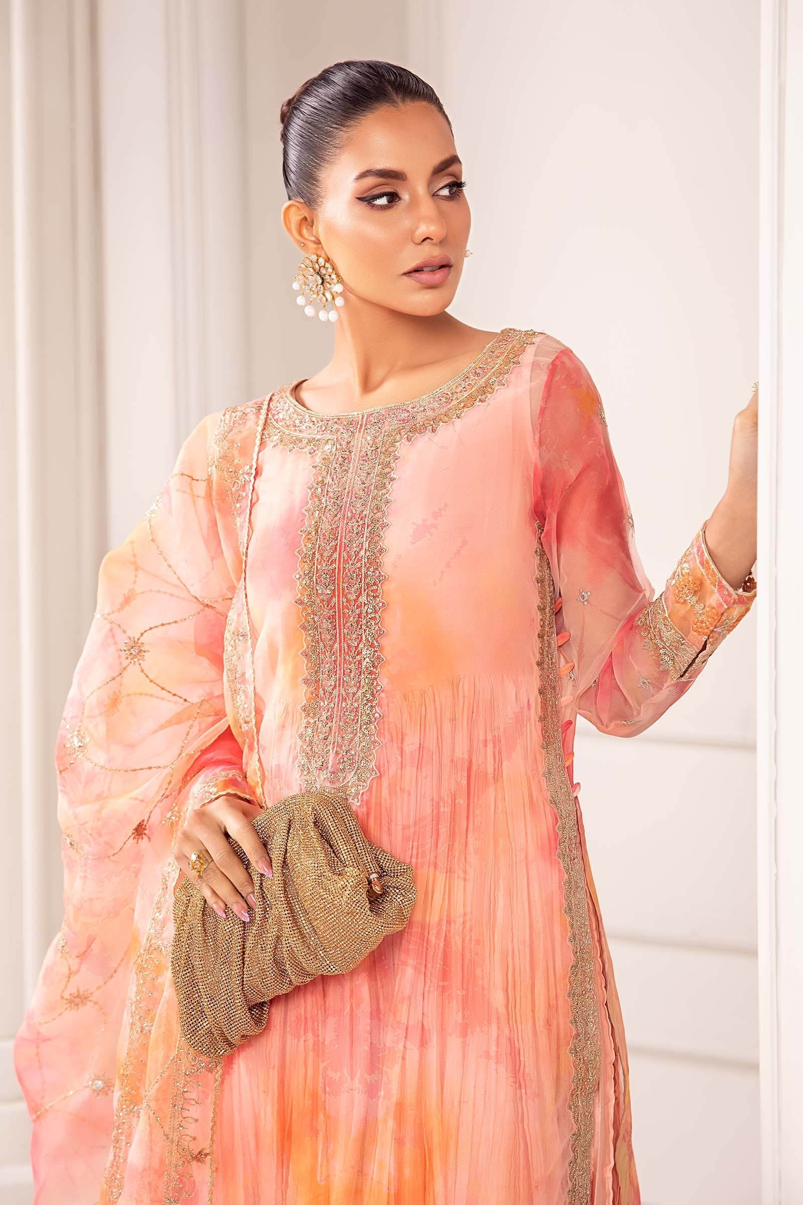 Maria B | Pre Fall 25 | SF-EF24-20R1-Pink - House Of Hania