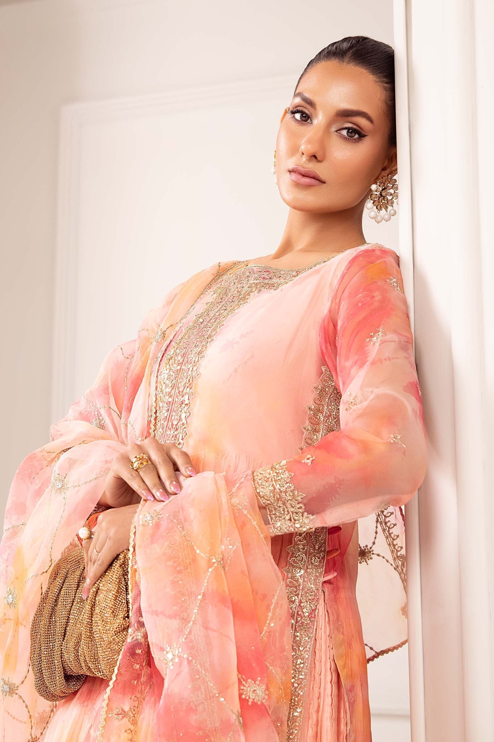 Maria B | Pre Fall 25 | SF-EF24-20R1-Pink - House Of Hania