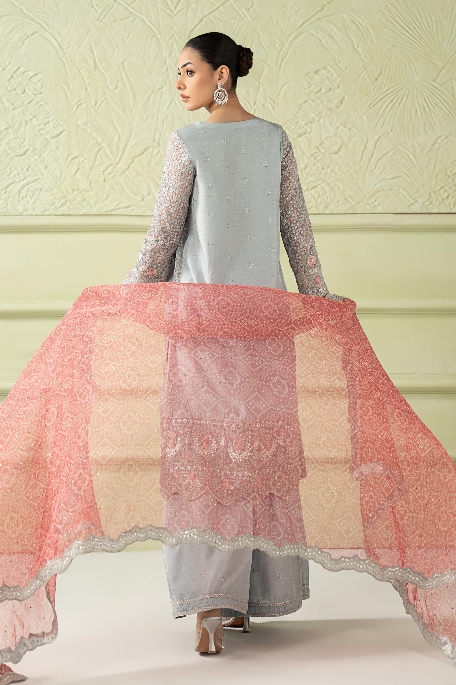 Maria B | Pre Fall 25 | SF-W25-07-Sky Blue - House Of Hania