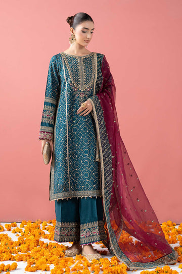 Maria B | Pre Fall 25 | SF-W25-08-Teal - House Of Hania