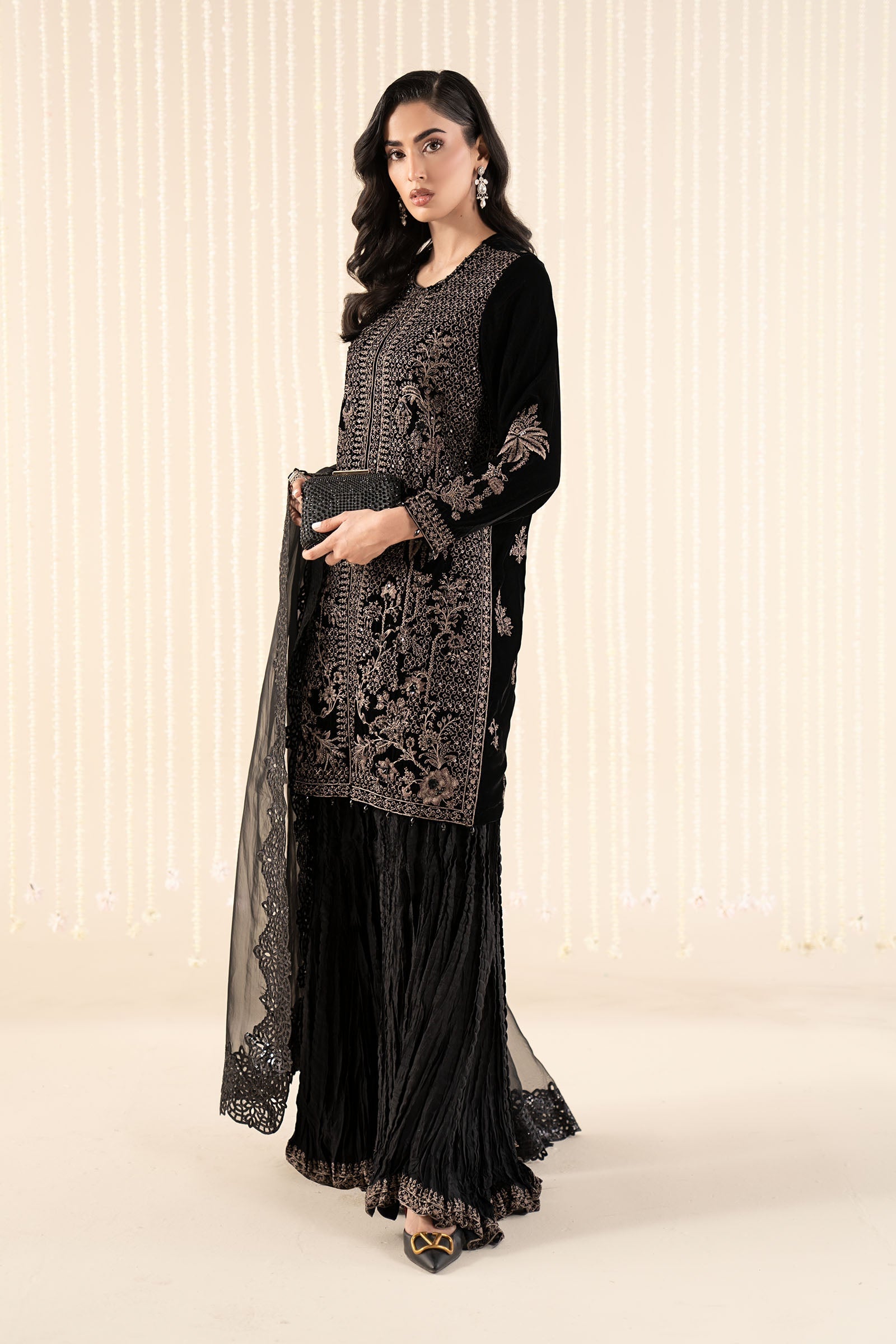 Maria B | Pre Fall 25 | SF-W25-12-Black - House Of Hania