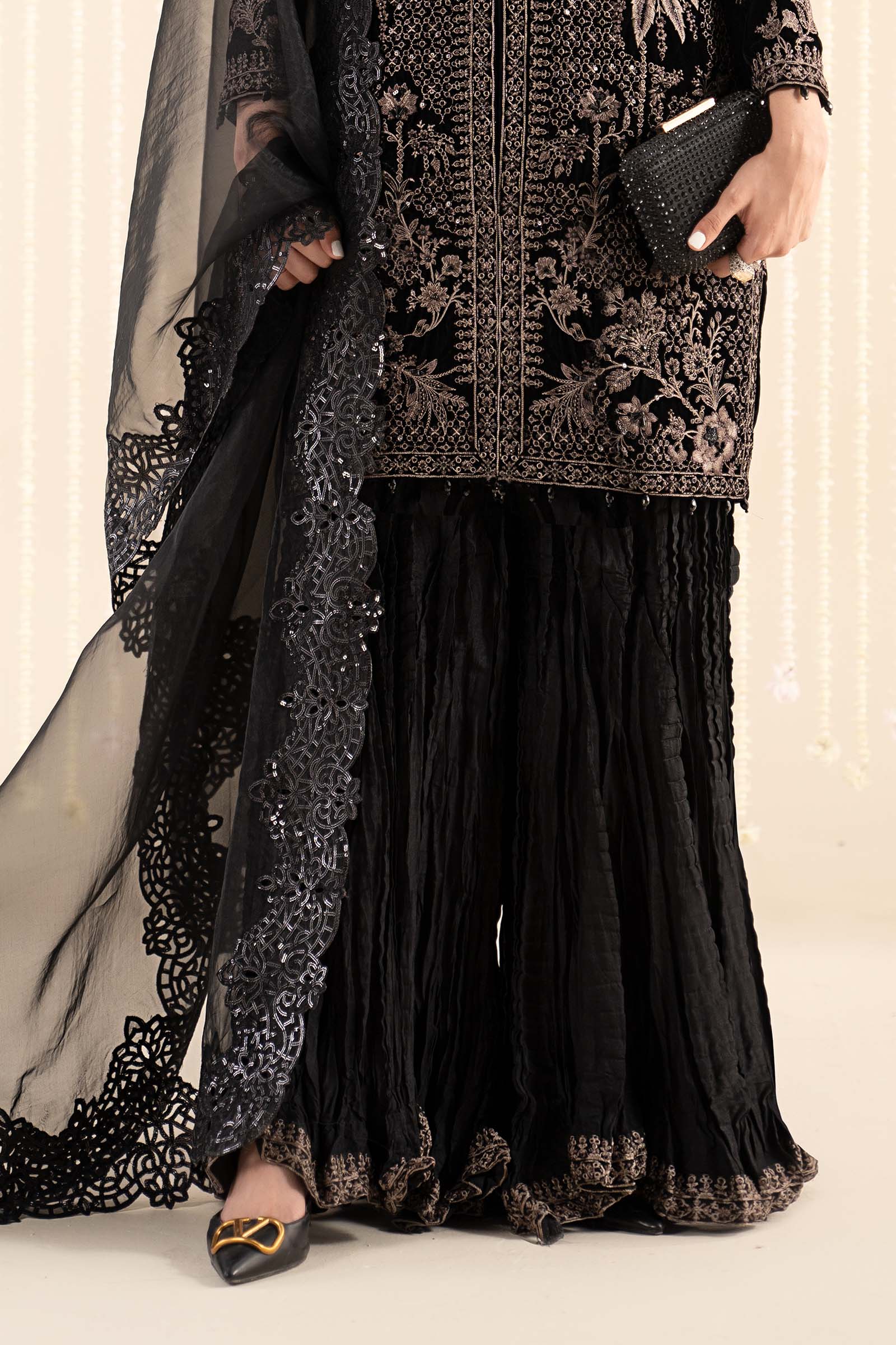 Maria B | Pre Fall 25 | SF-W25-12-Black - House Of Hania