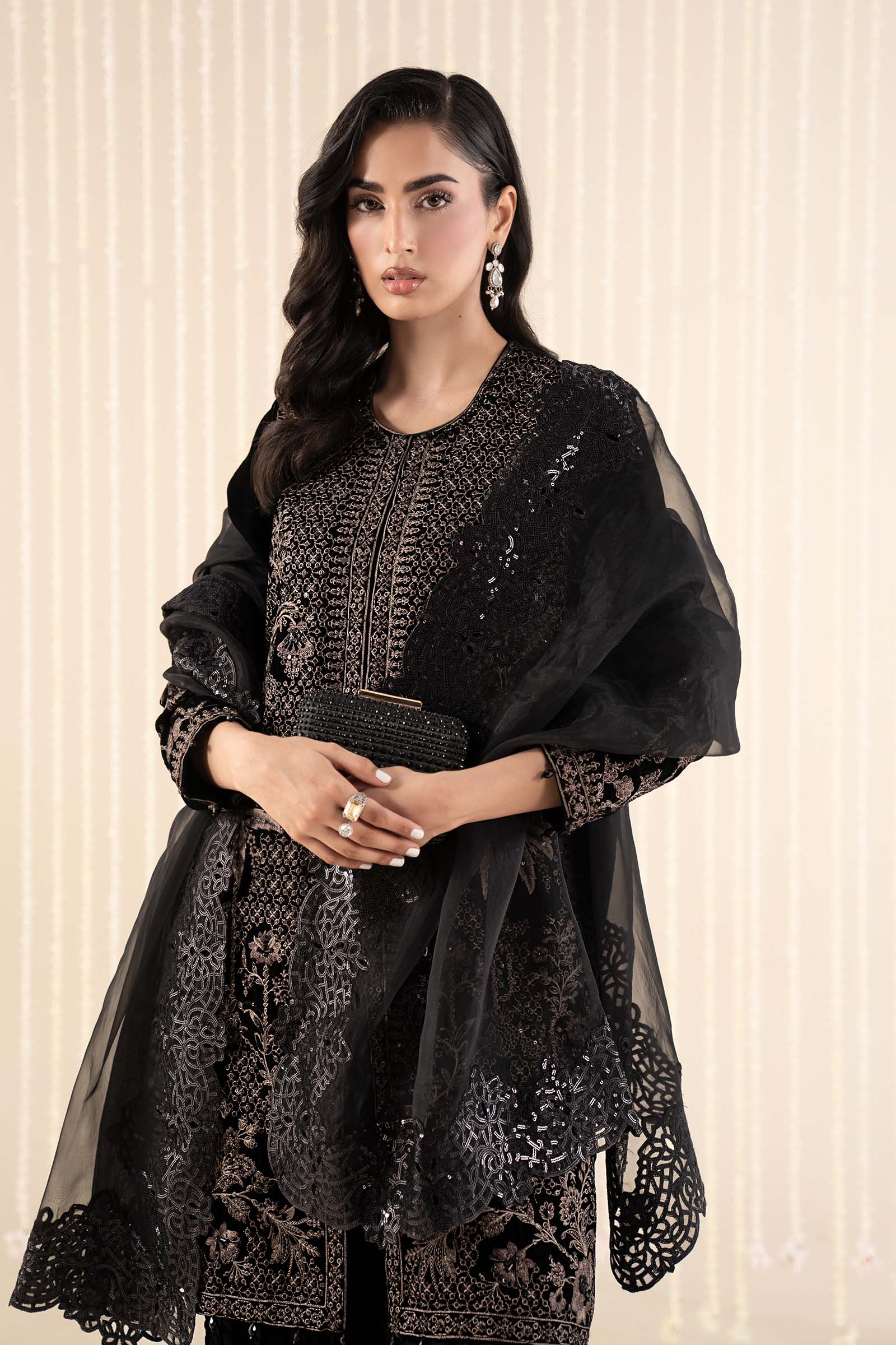Maria B | Pre Fall 25 | SF-W25-12-Black - House Of Hania