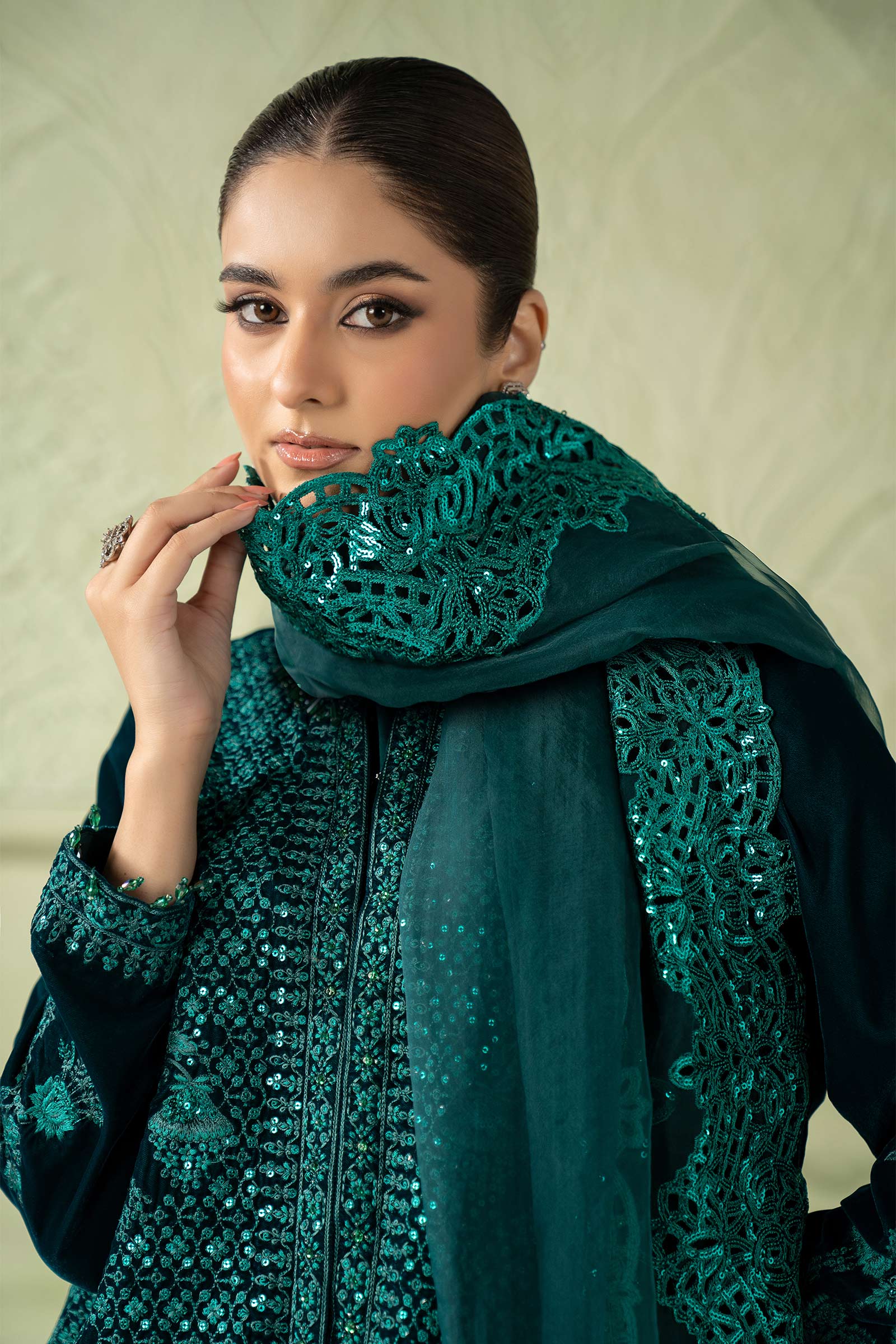 Maria B | Pre Fall 25 | SF-W25-12-Green - House Of Hania