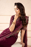 Maria B | Pre Fall 25 | SF-W25-36-Plum - House Of Hania