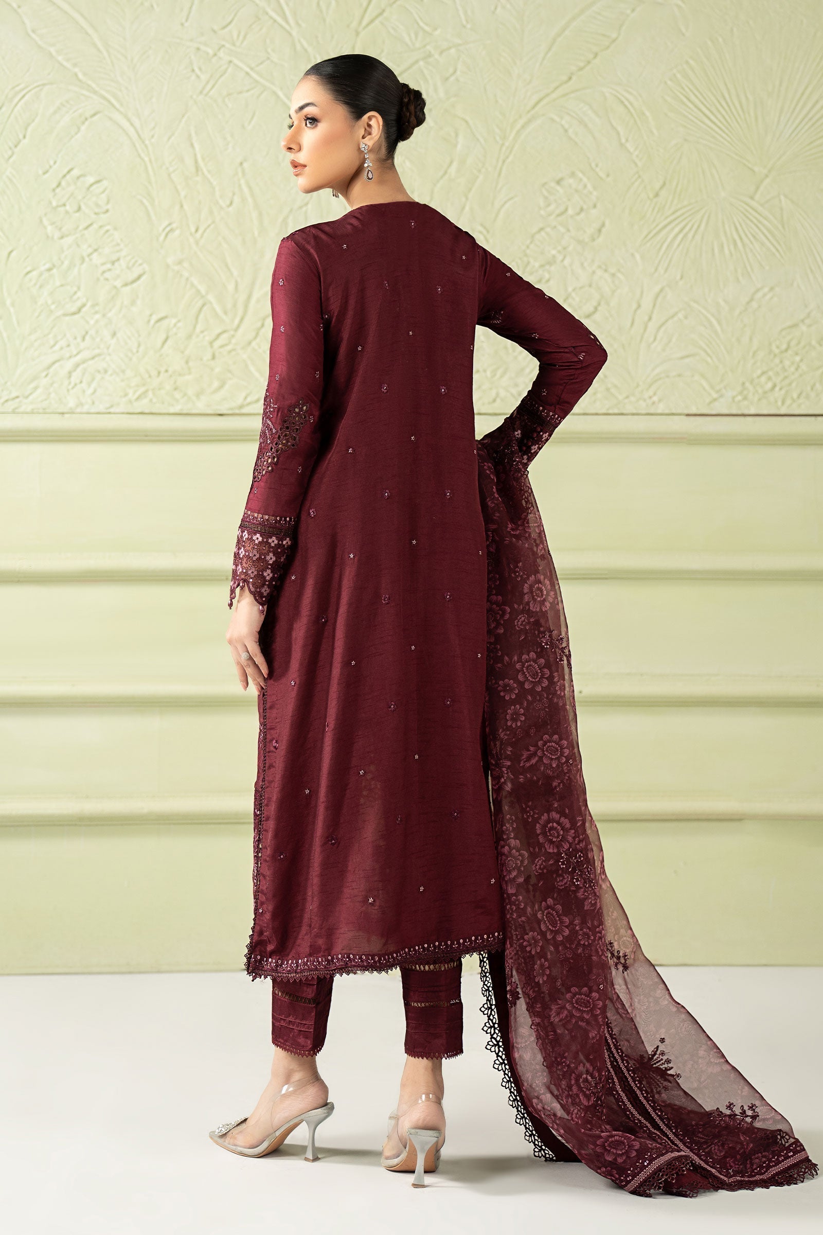 Maria B | Pre Fall 25 | SF-W25-39-Purple - House Of Hania
