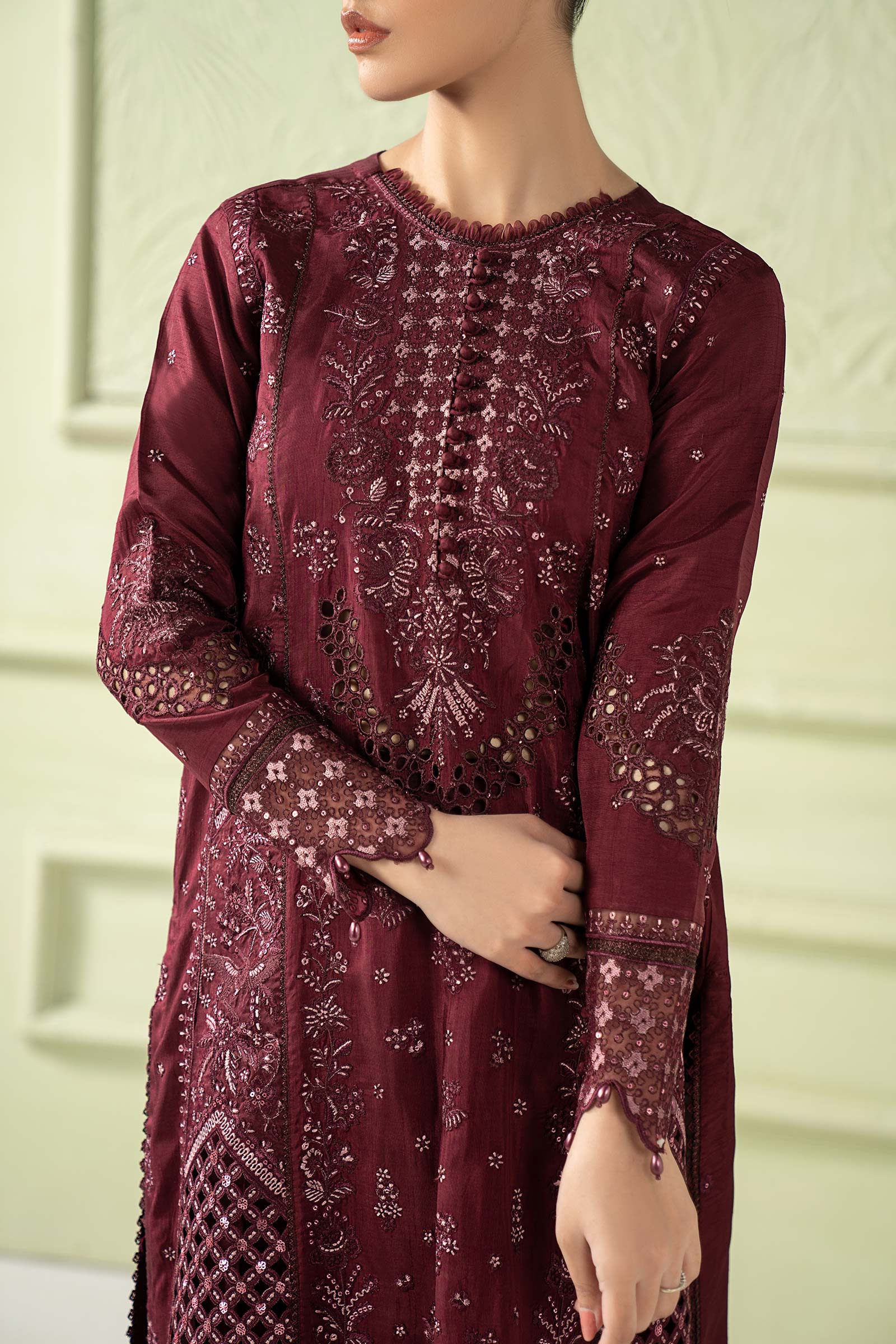 Maria B | Pre Fall 25 | SF-W25-39-Purple - House Of Hania