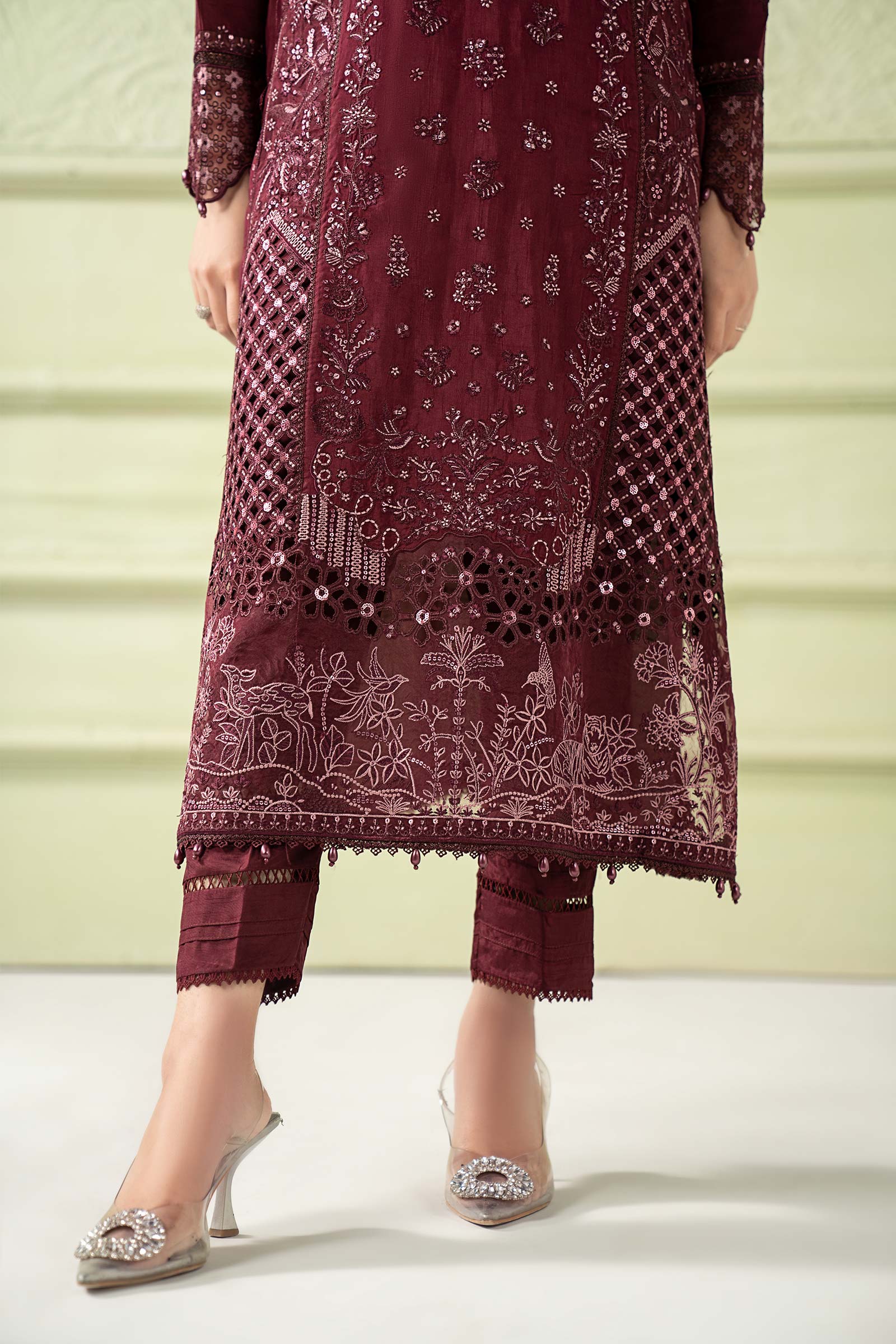 Maria B | Pre Fall 25 | SF-W25-39-Purple - House Of Hania