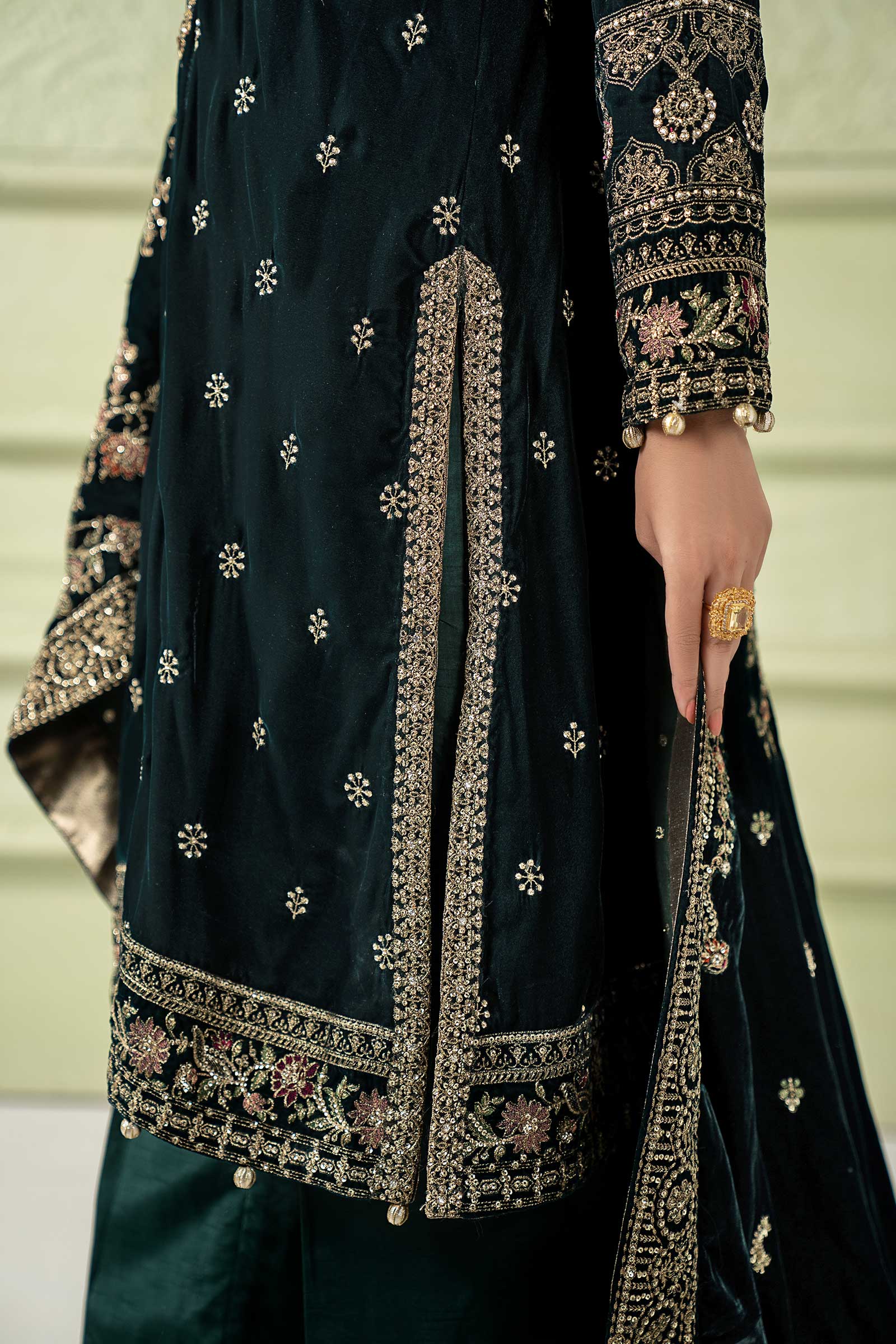 Maria B | Pre Fall 25 | SF-W25-46-Green - House Of Hania