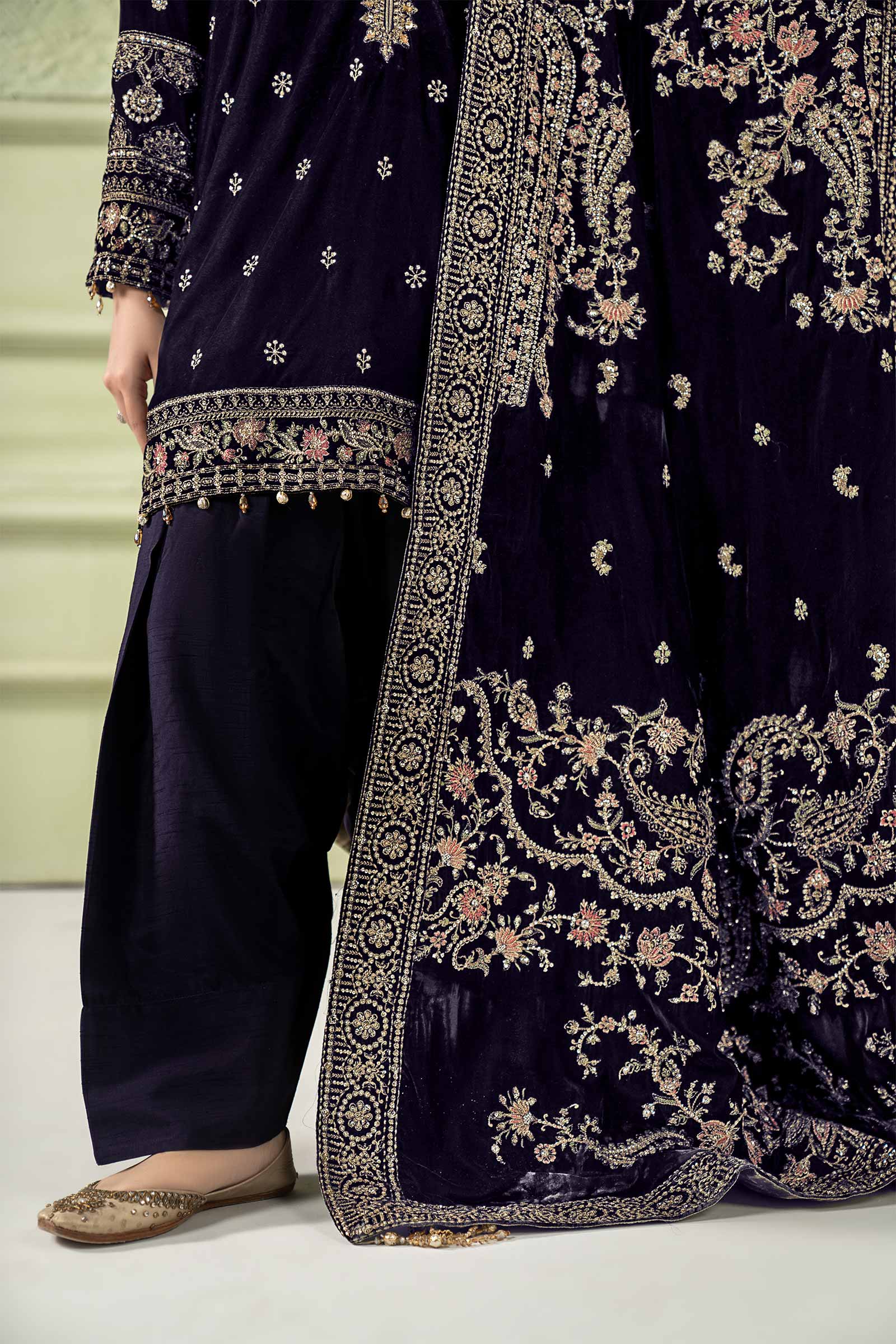 Maria B | Pre Fall 25 | SF-W25-46-Purple - House Of Hania