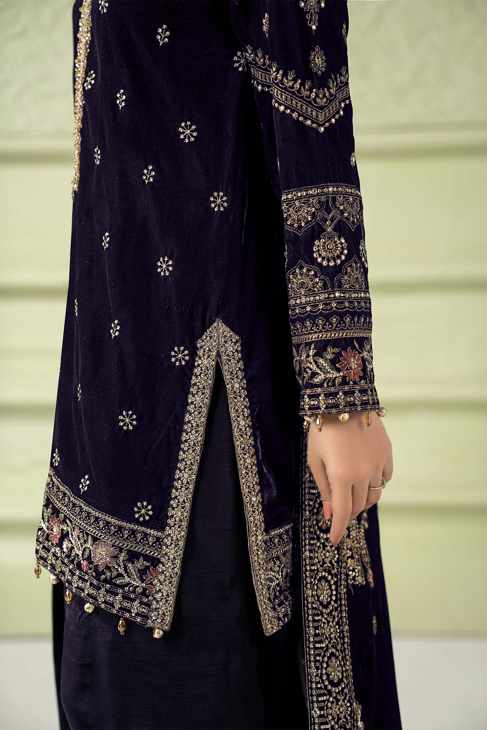 Maria B | Pre Fall 25 | SF-W25-46-Purple - House Of Hania