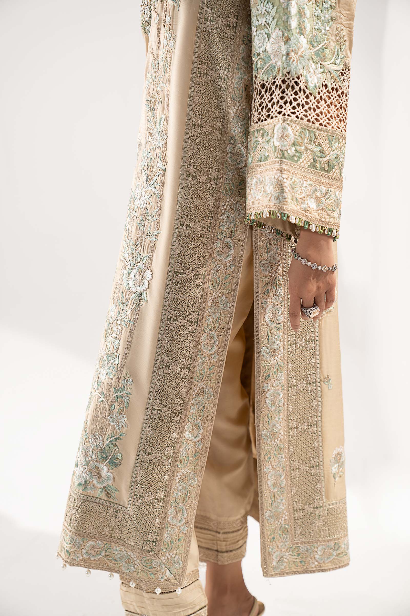 Maria B | Pre Fall 25 | SF-W25-51-BEIGE - House Of Hania