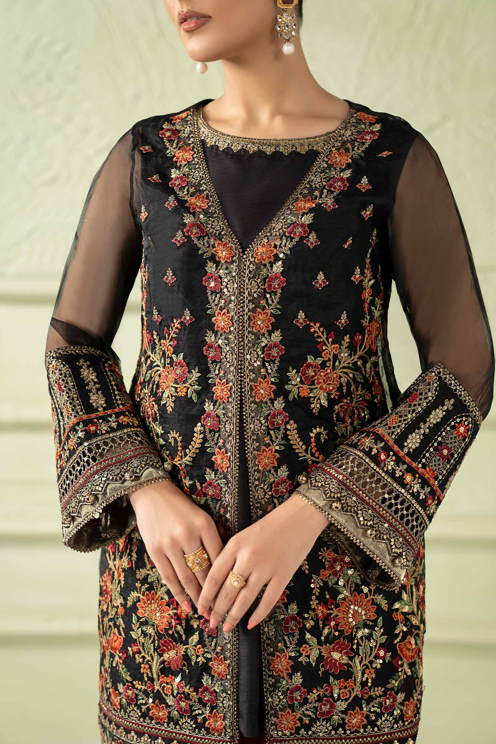 Maria B | Pre Fall 25 | SF-W25-56-Black - House Of Hania