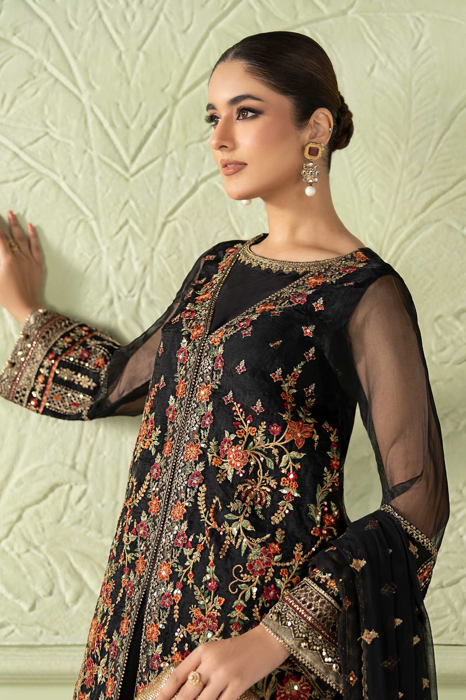 Maria B | Pre Fall 25 | SF-W25-56-Black - House Of Hania