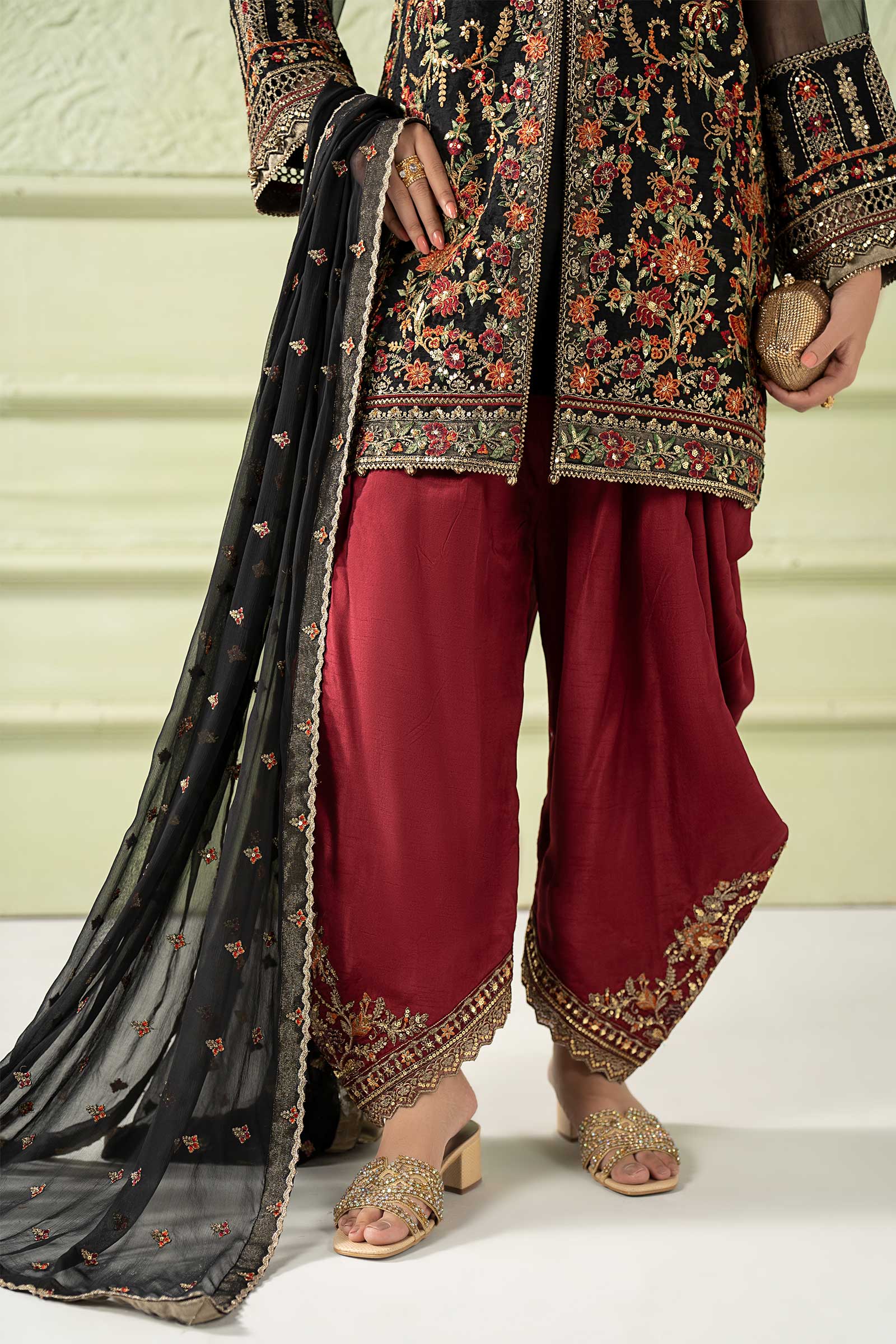 Maria B | Pre Fall 25 | SF-W25-56-Black - House Of Hania