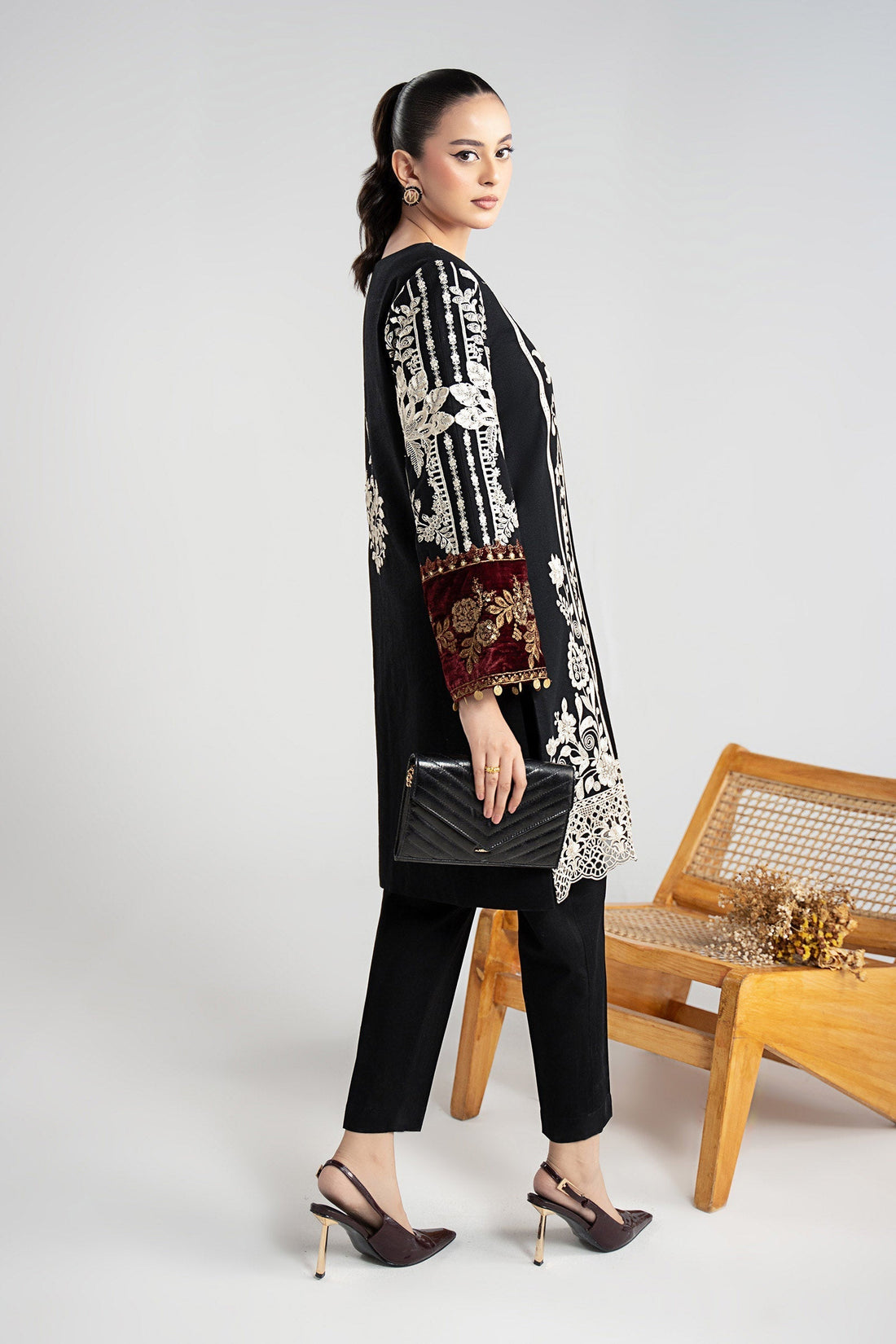 Maria B | Pre Fall 25 | W25-18-Black - House Of Hania
