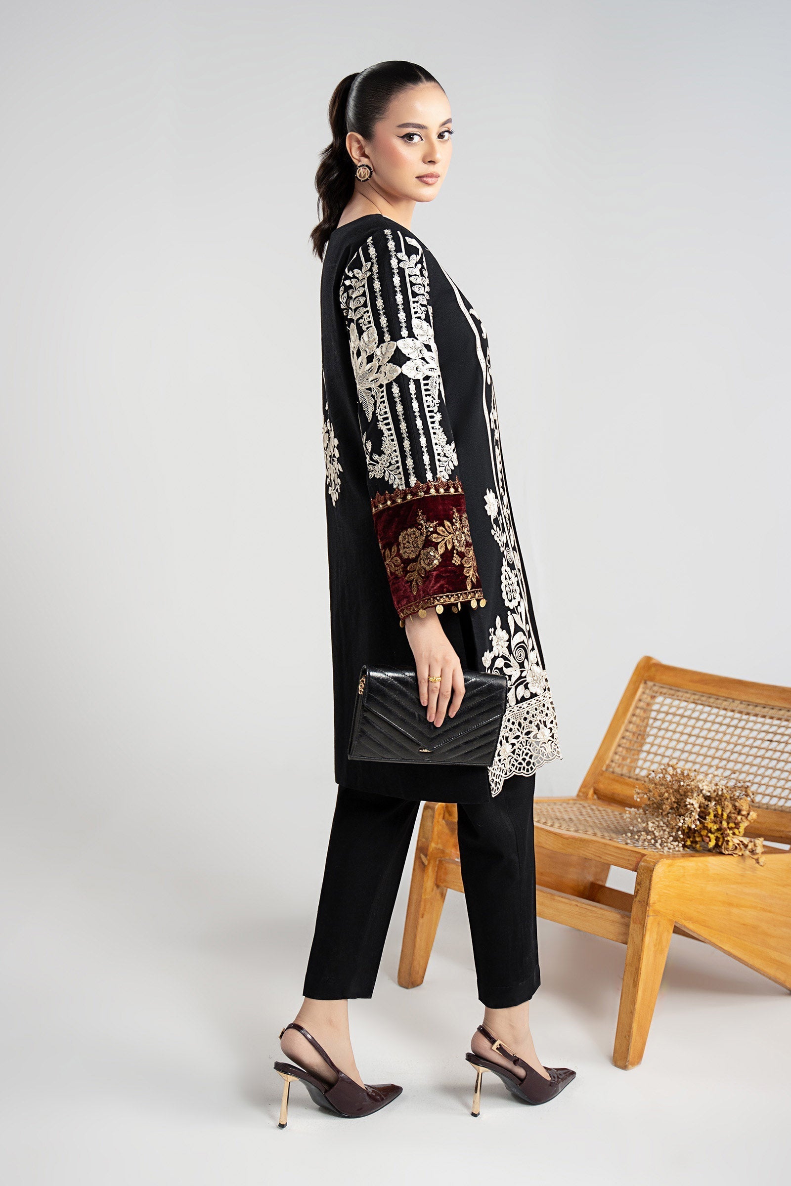 Maria B | Pre Fall 25 | W25-18-Black - House Of Hania
