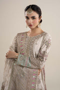 Maria B | Pre Fall Dresses | 3 Piece Embroidered Bamber Raw Silk Suit HH - House Of Hania