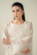 Maria B | Pre Fall Dresses | 3 Piece Embroidered Cotton Net Suit QQ - House Of Hania