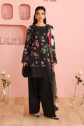 Maria B | Pre Fall Dresses | 3 Piece Embroidered Cotton Suit Black - House Of Hania