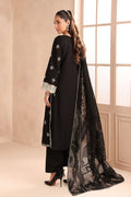 Maria B | Pre Fall Dresses | 3 Piece Embroidered Dobby Suit Black - House Of Hania