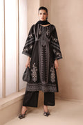 Maria B | Pre Fall Dresses | 3 Piece Embroidered Dobby Suit Black2 - House Of Hania
