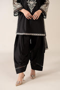 Maria B | Pre Fall Dresses | 3 Piece Embroidered Dobby Suit Black4 - House Of Hania