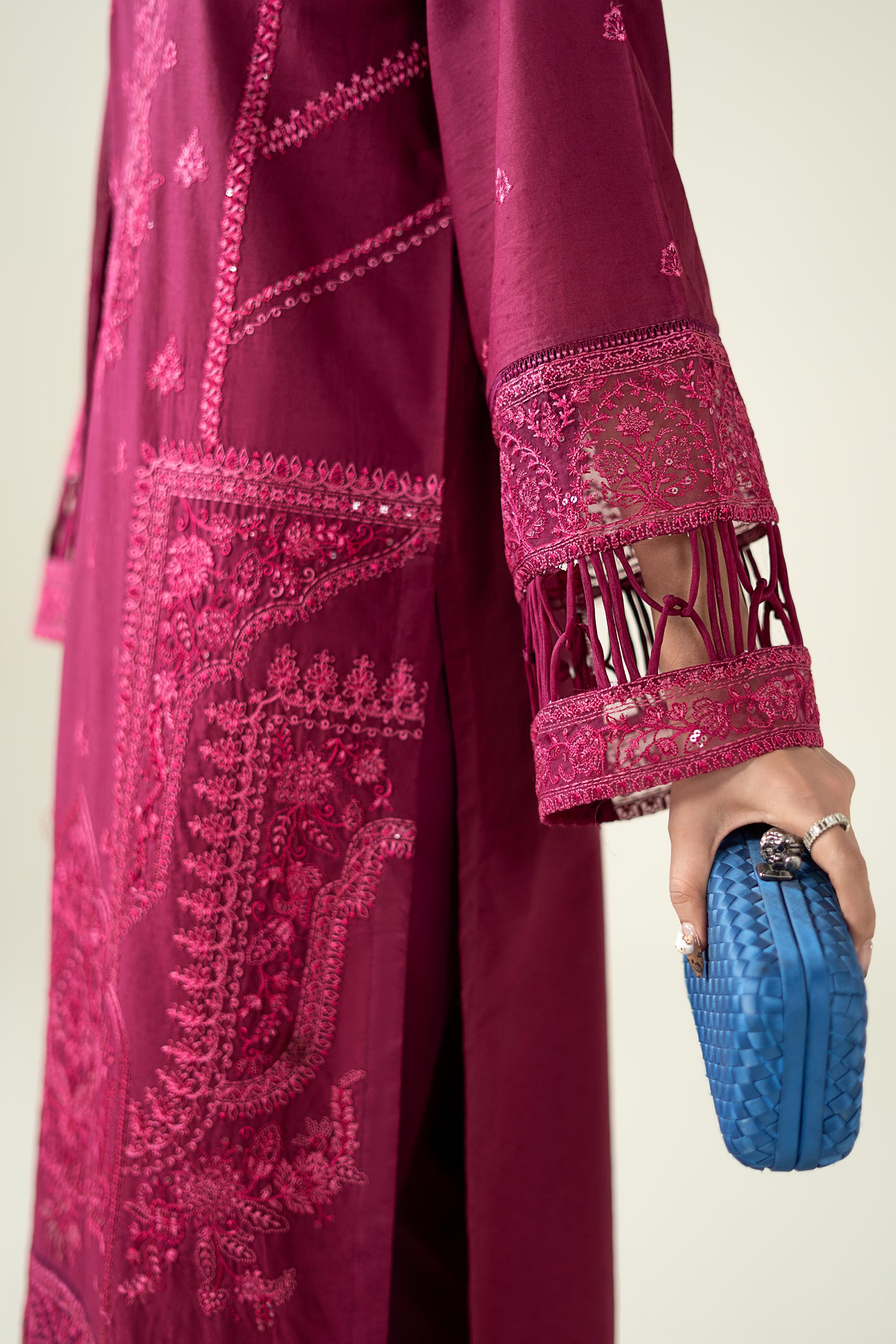 Maria B | Pre Fall Dresses | 3 Piece Embroidered Dobby Suit PP - House Of Hania