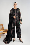 Maria B | Pre Fall Dresses | 3 Piece Embroidered Khaddar Suit ZF - House Of Hania