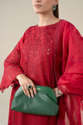 Maria B | Pre Fall Dresses | 3 Piece Embroidered Lawn Suit Red - House Of Hania