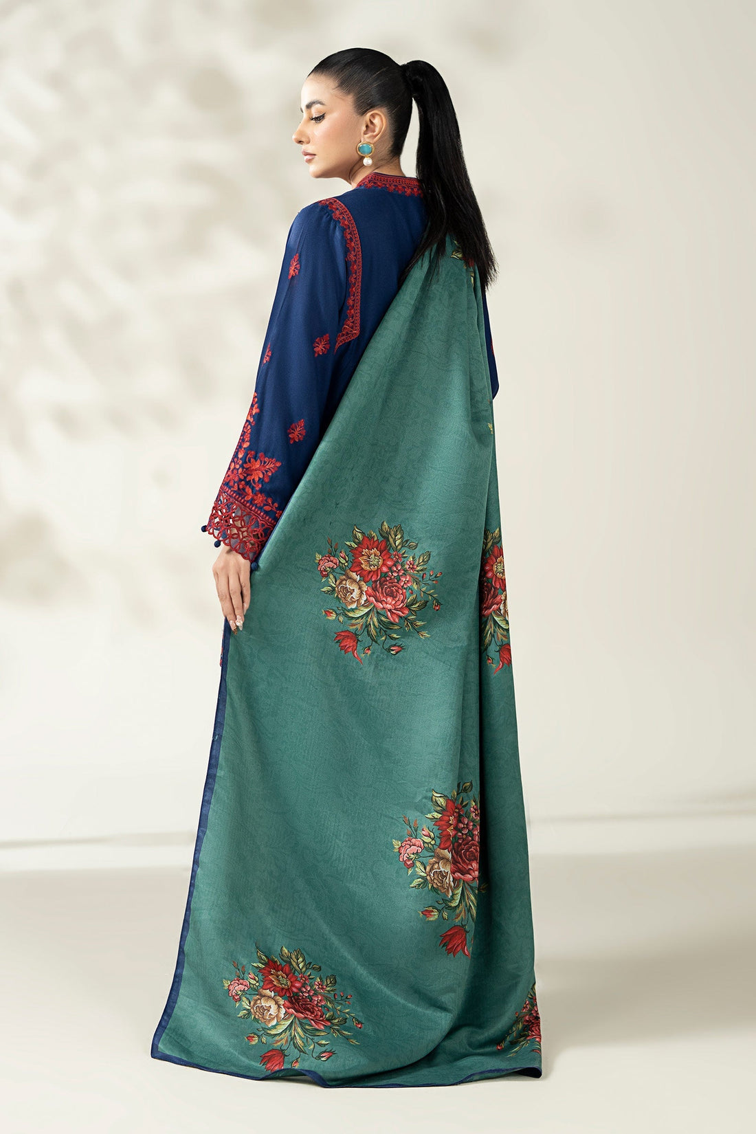 Maria B | Pre Fall Dresses | 3 Piece Embroidered Marina Suit WW - House Of Hania