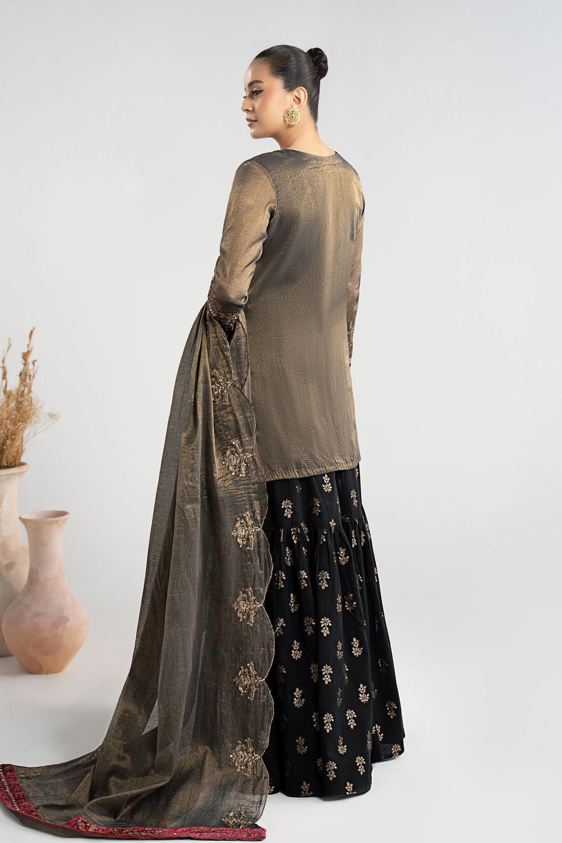 Maria B | Pre Fall Dresses | 3 Piece Embroidered Masoori Suit ZB - House Of Hania