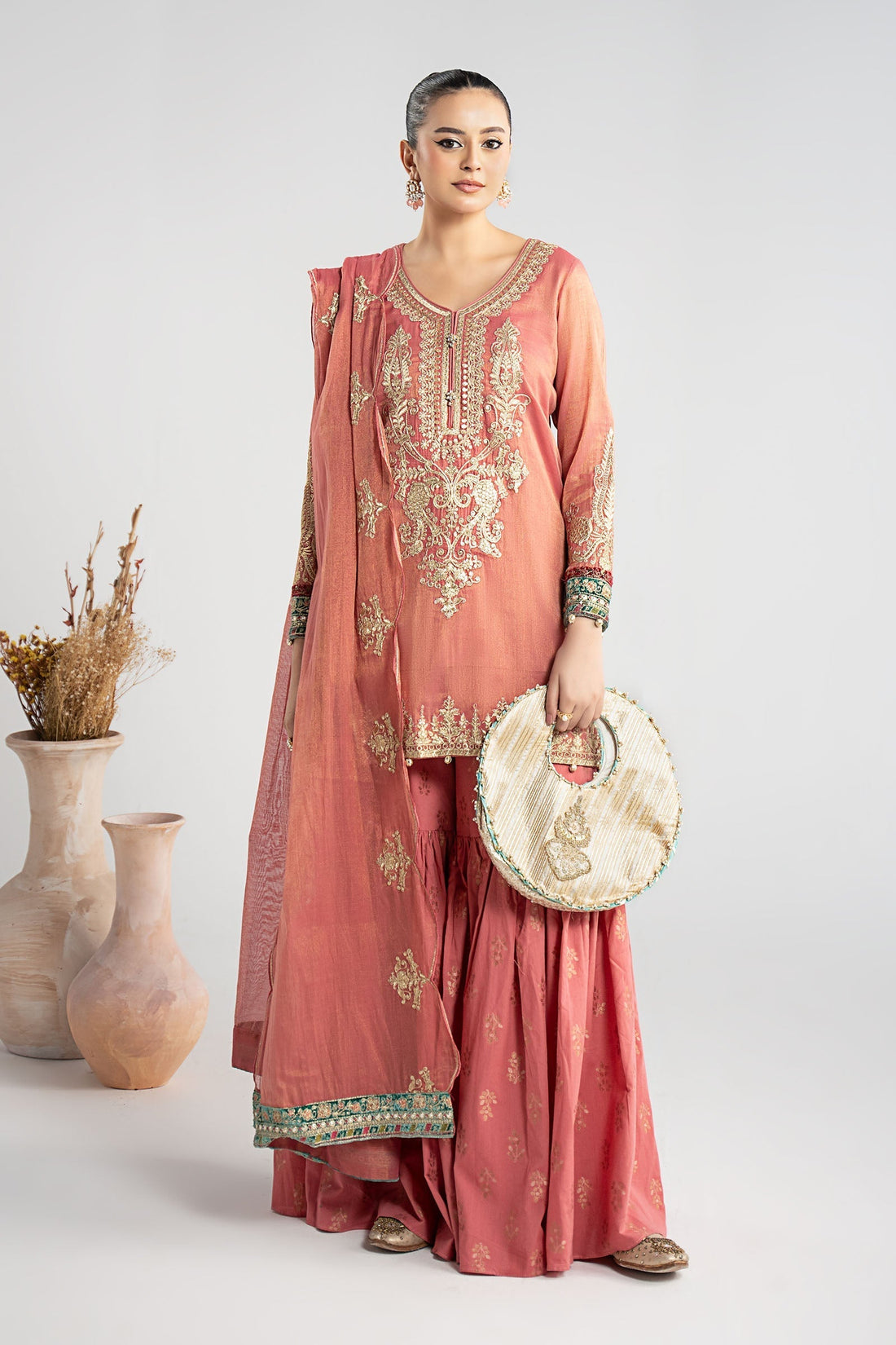 Maria B | Pre Fall Dresses | 3 Piece Embroidered Masoori Suit ZD - House Of Hania